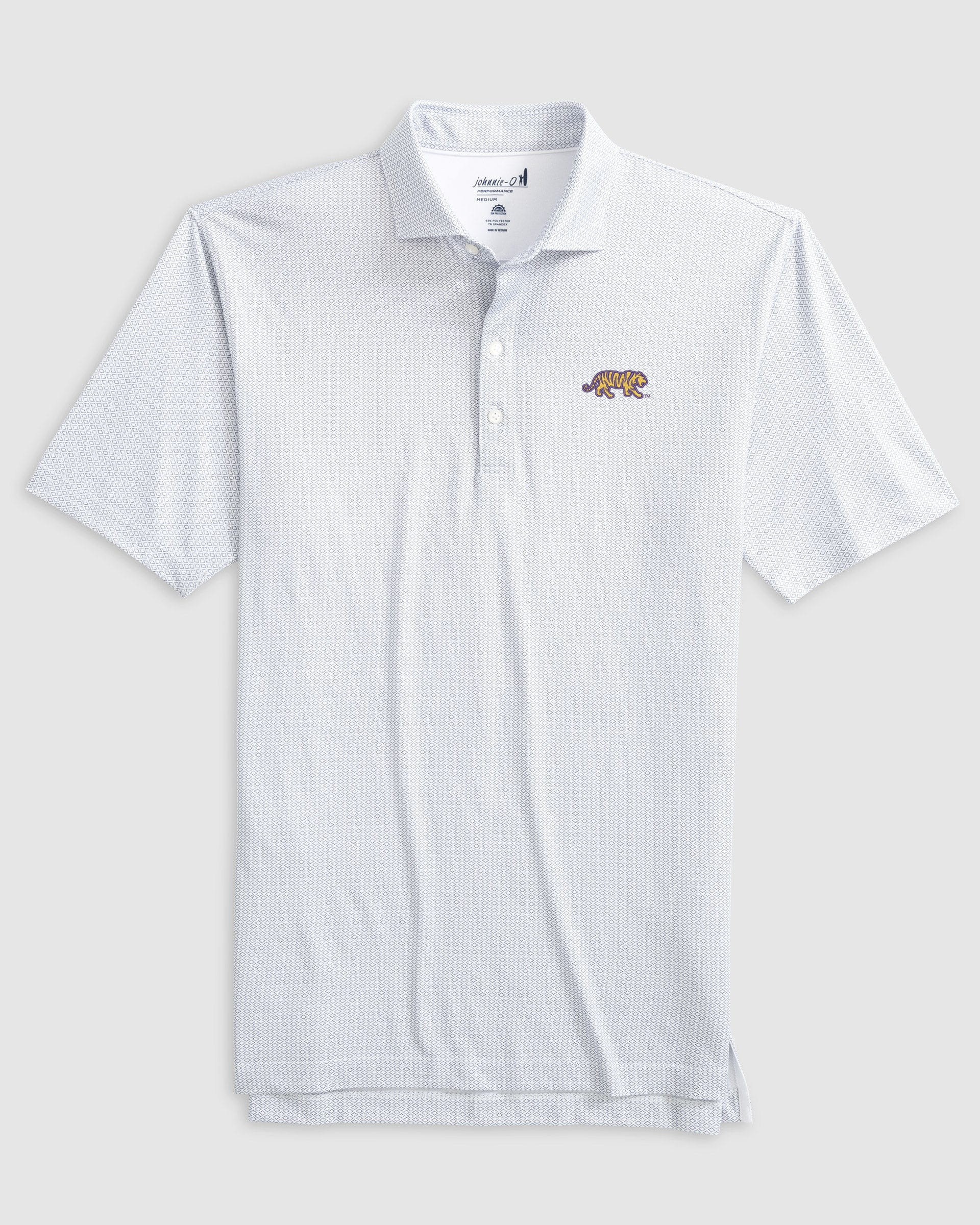 Louisiana State Slade Performance Jersey Polo - Mike The Tiger Logo