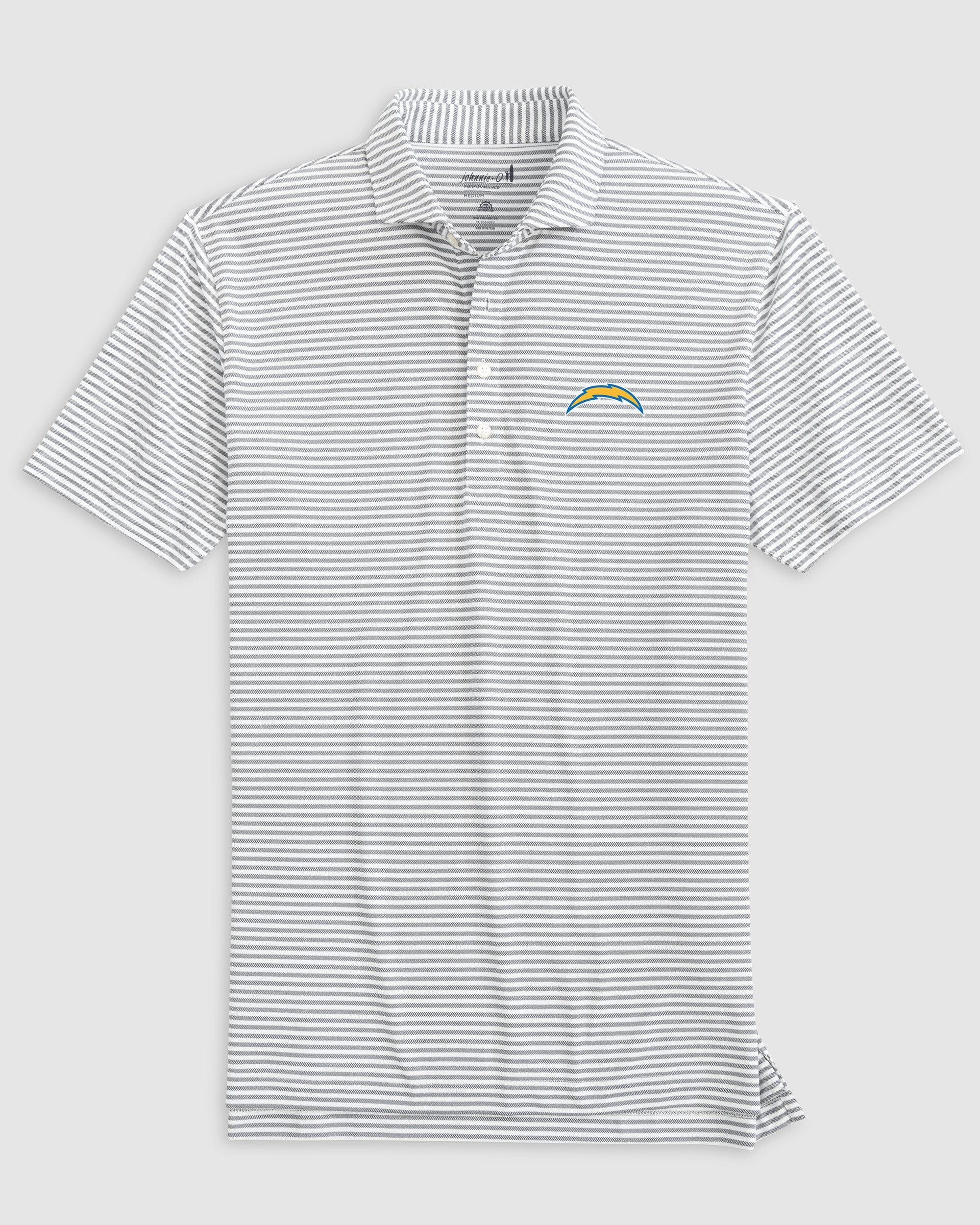Los Angeles Chargers Stetsons Performance Mesh Polo