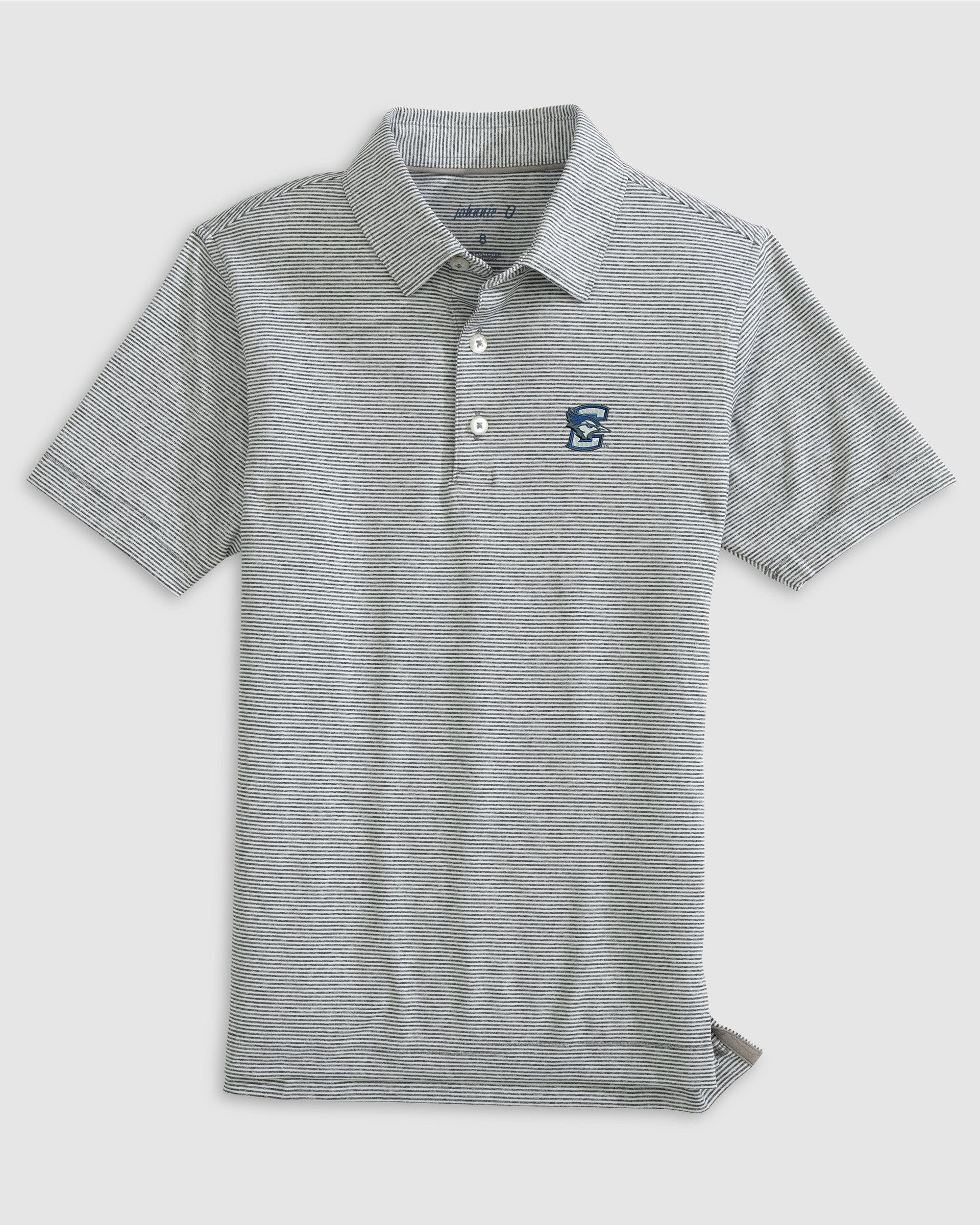 Creighton Lyndonn Jr. Striped Jersey Performance Polo