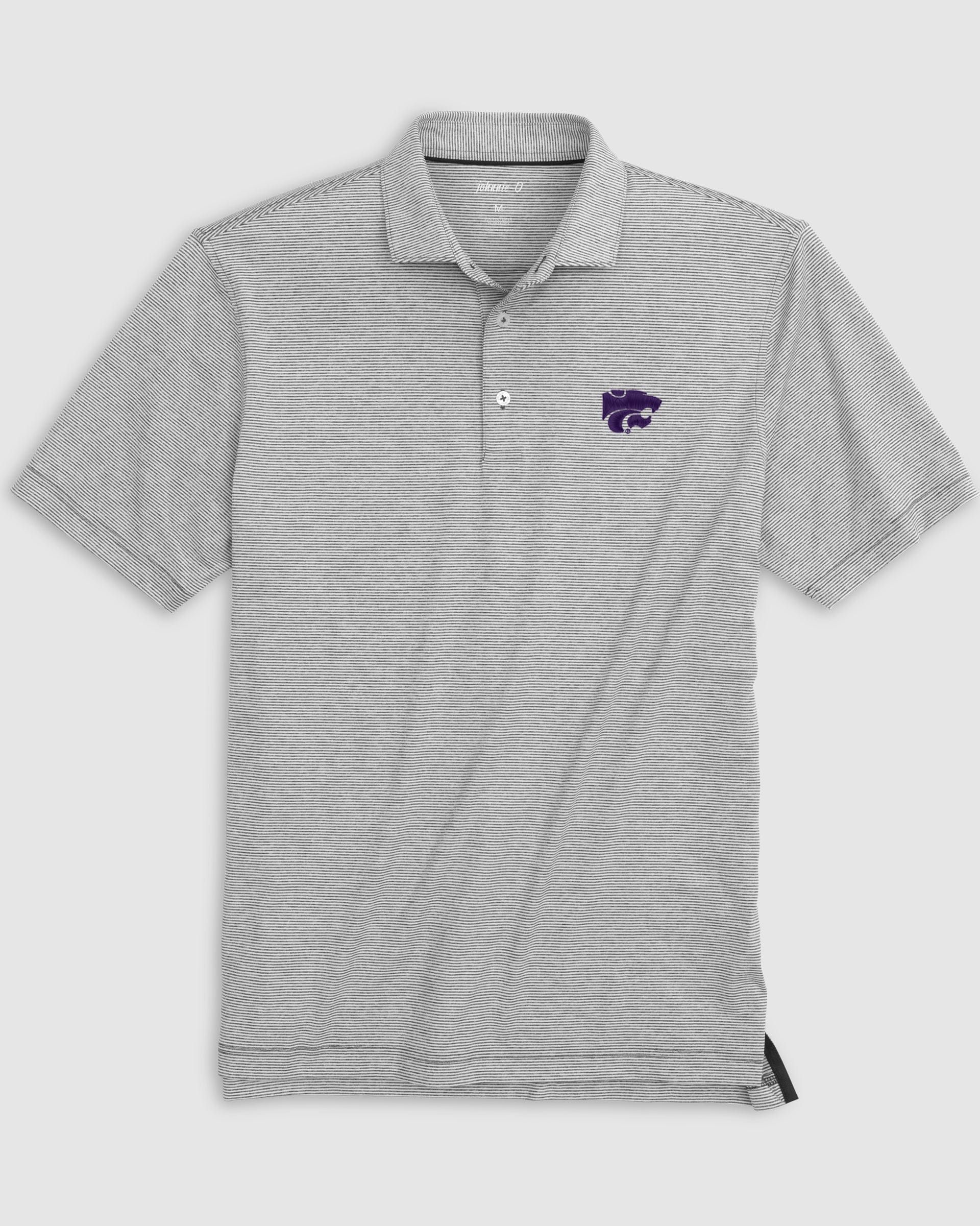 Kansas State Lyndonn Striped Jersey Performance Polo