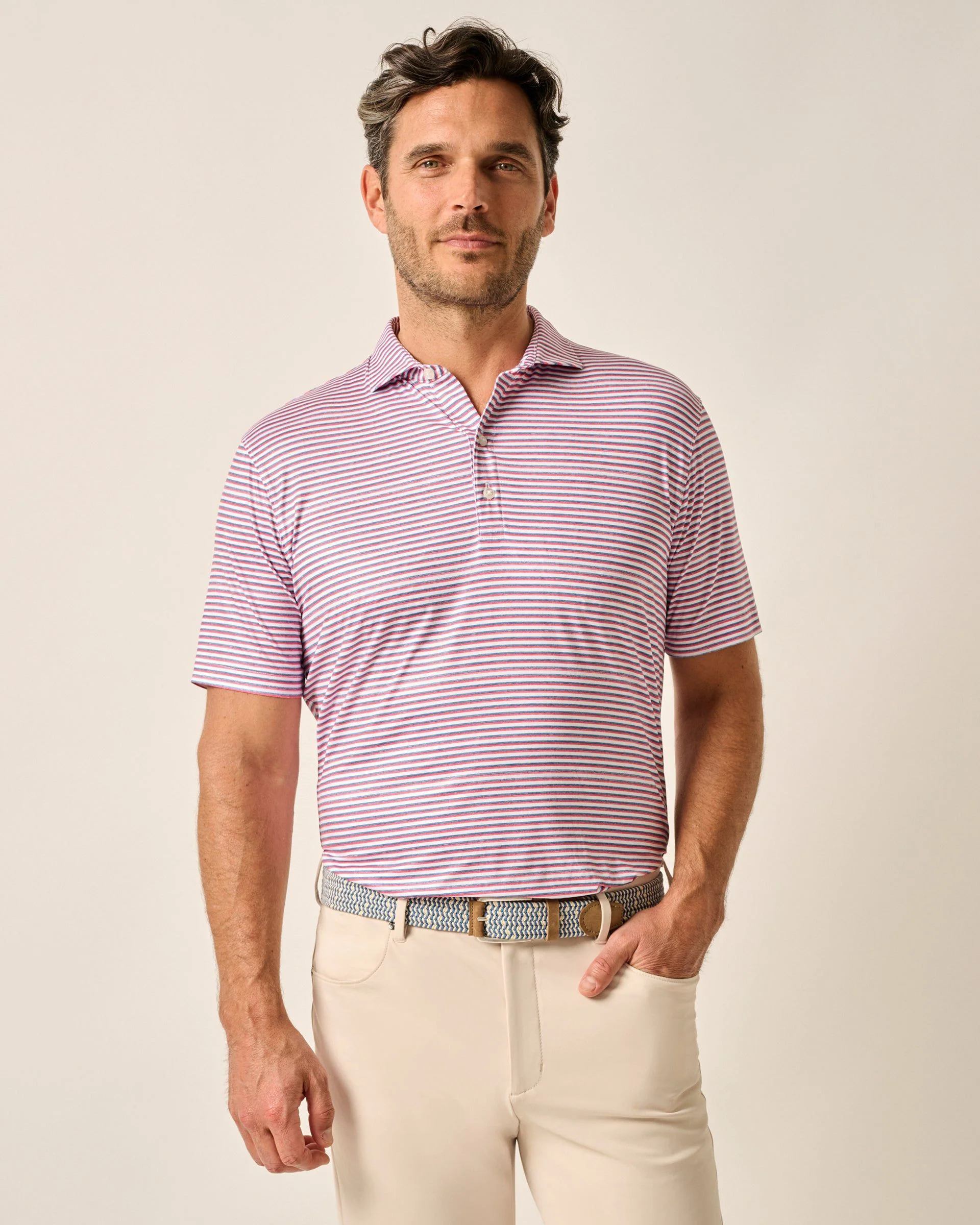 Featherweight Performance Polo - Warwick Stripe