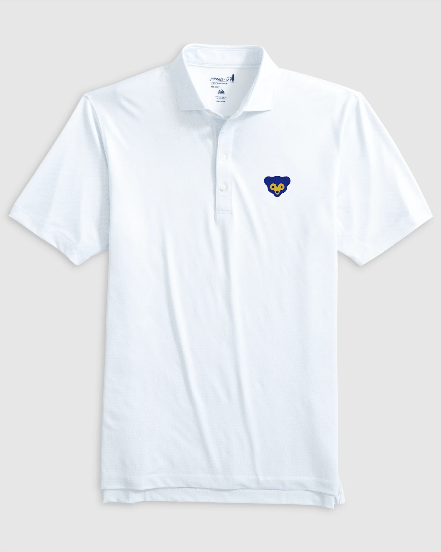 Chicago Cubs Slade Performance Jersey Printed Polo - Cooperstown Logo