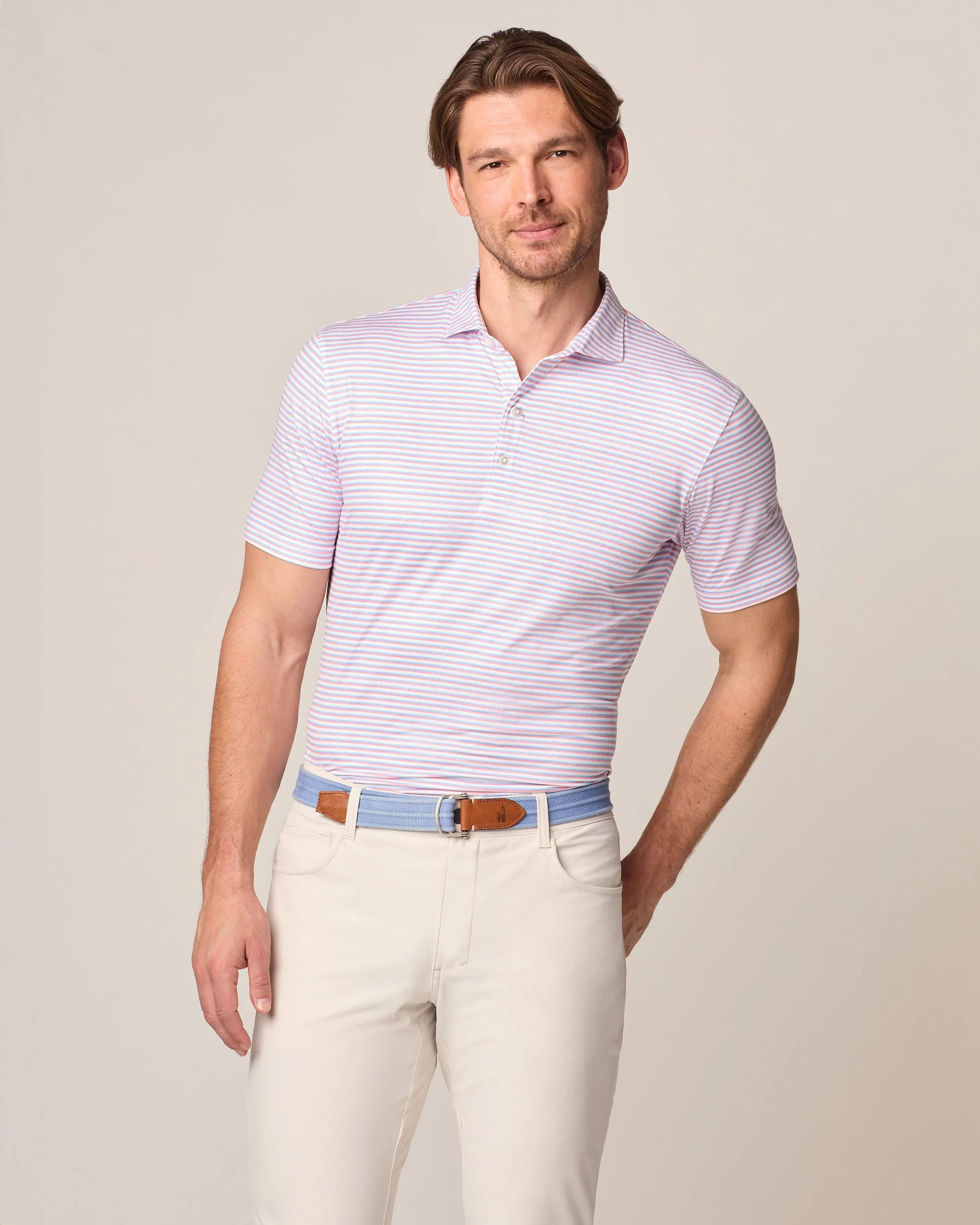 Featherweight Performance Polo - Warwick Stripe