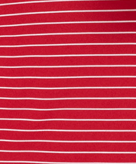Arkansas Beau Striped Performance Jersey Polo