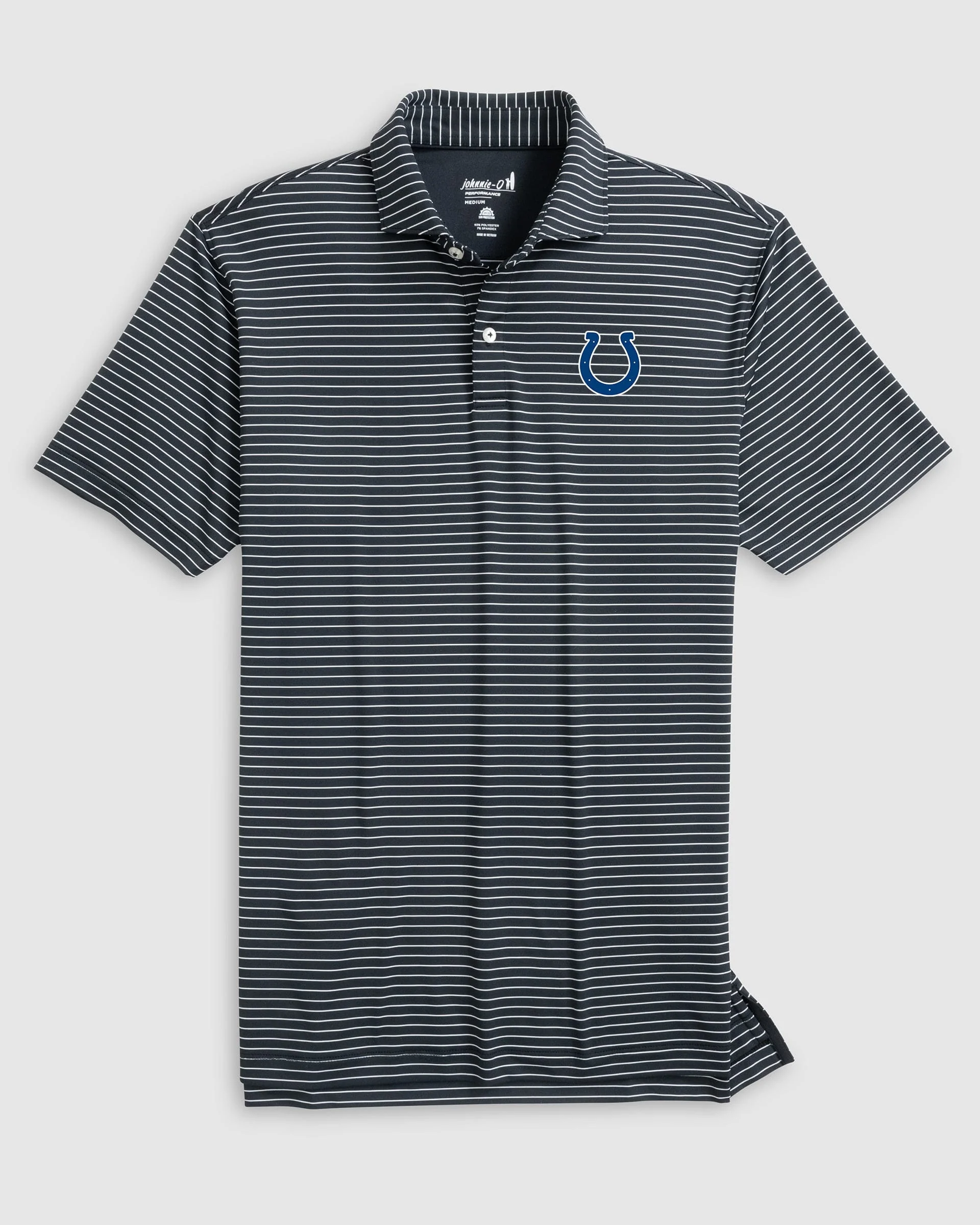 Indianapolis Colts Beau Striped Performance Jersey Polo