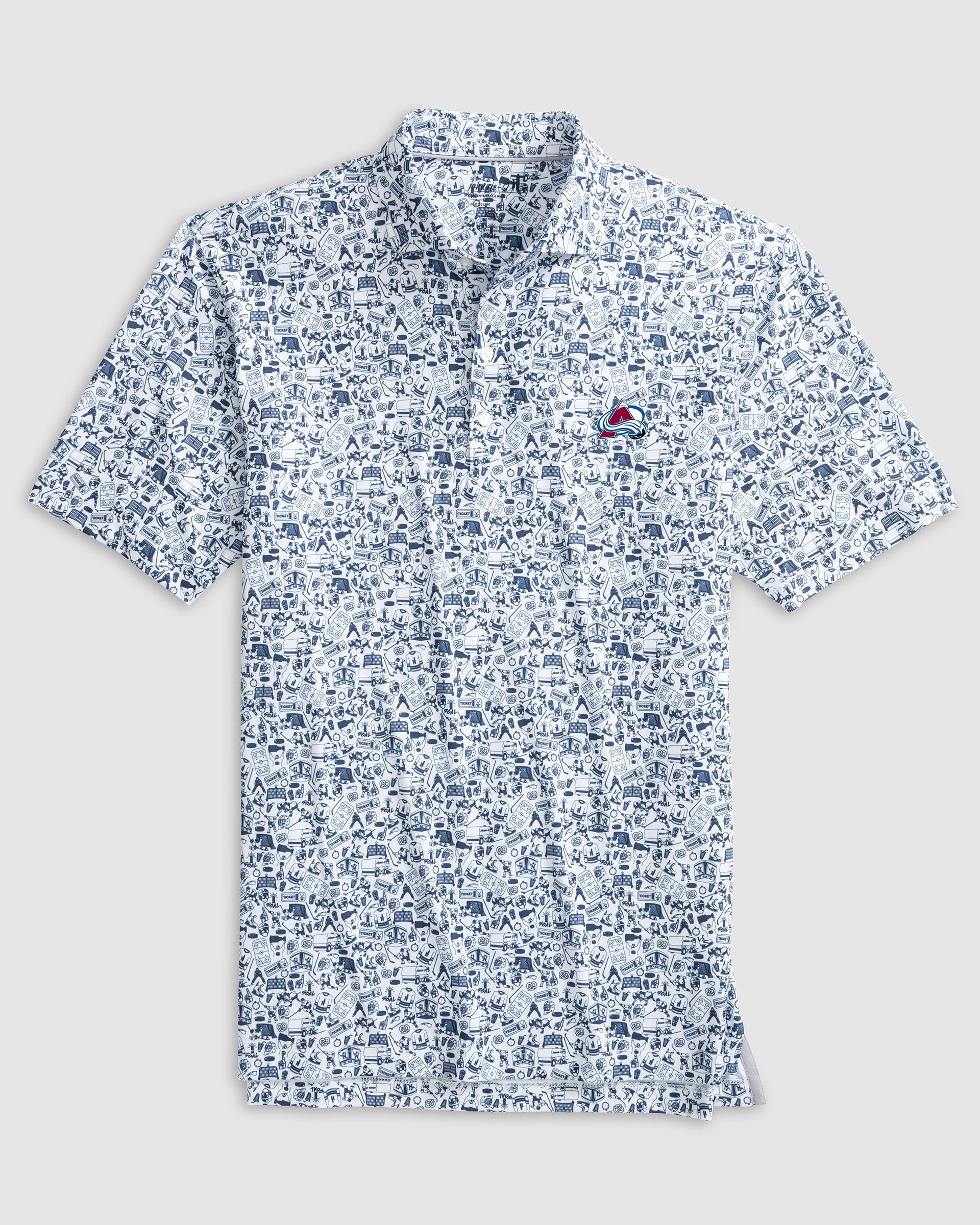 Colorado Avalanche Slap Shot Performance Jersey Polo