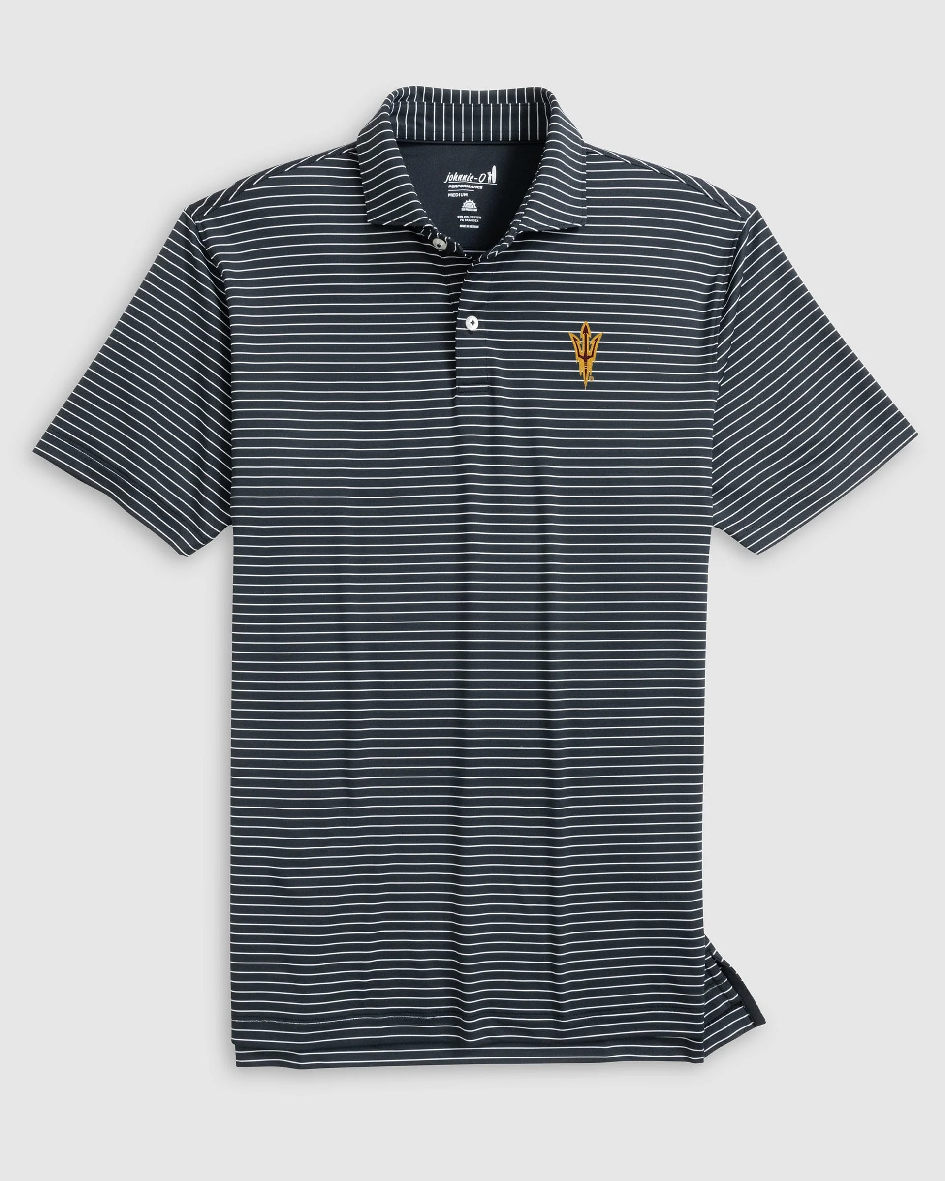 Arizona State Beau Striped Performance Jersey Polo