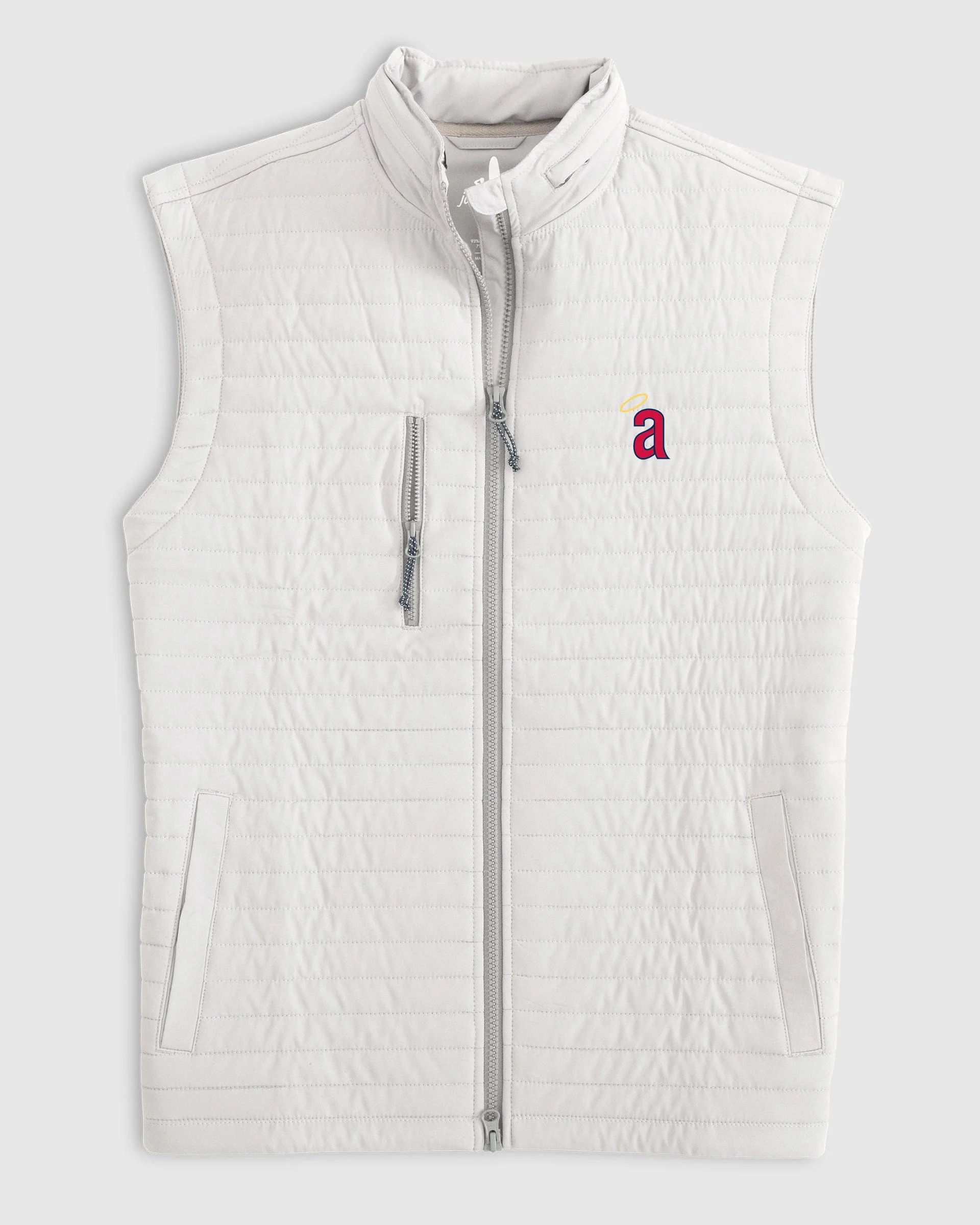 Los Angeles Angelse Crosswind Quilted Performance Vest - Cooperstown Logo