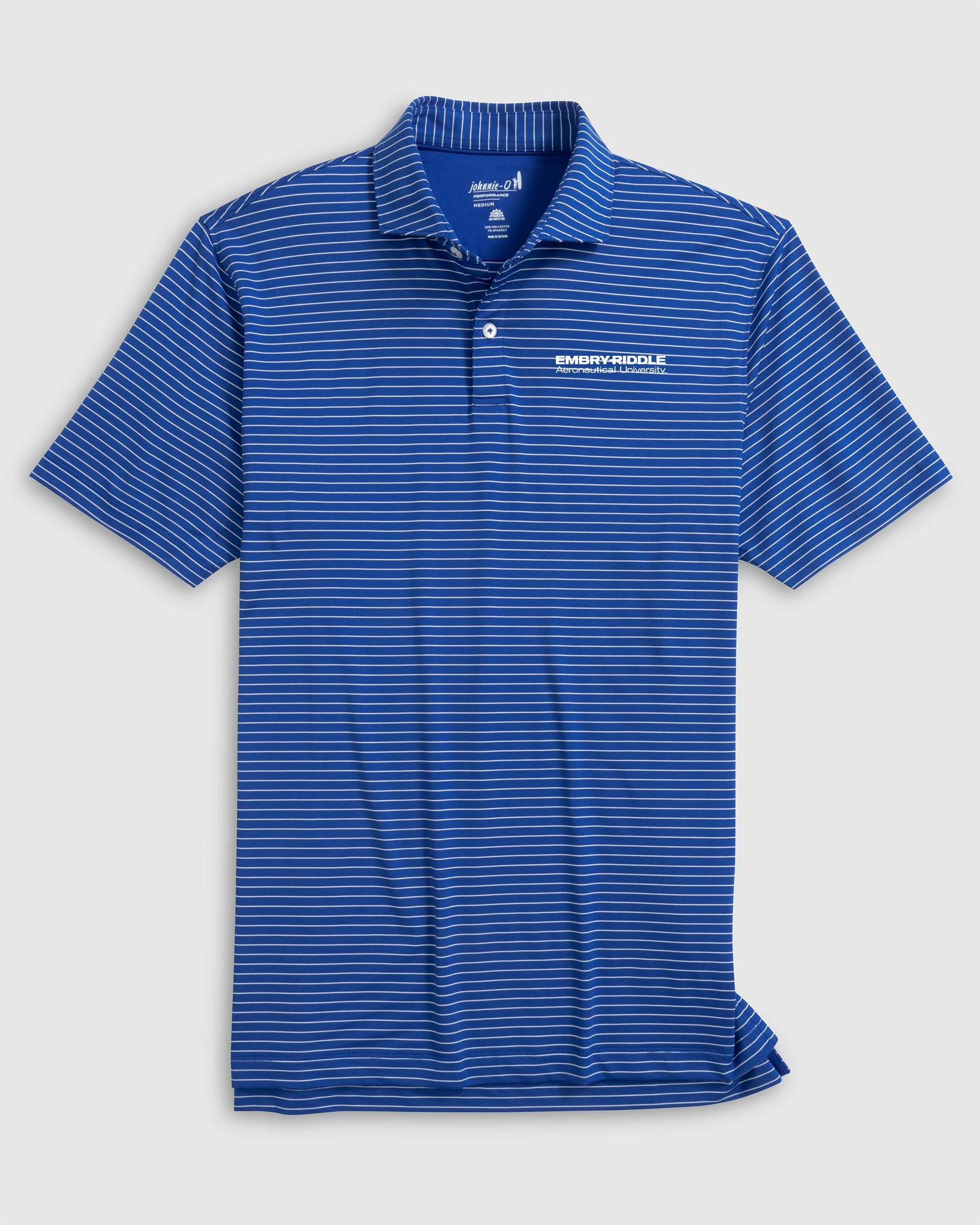 Embry-Riddle Beau Striped Performance Jersey Polo