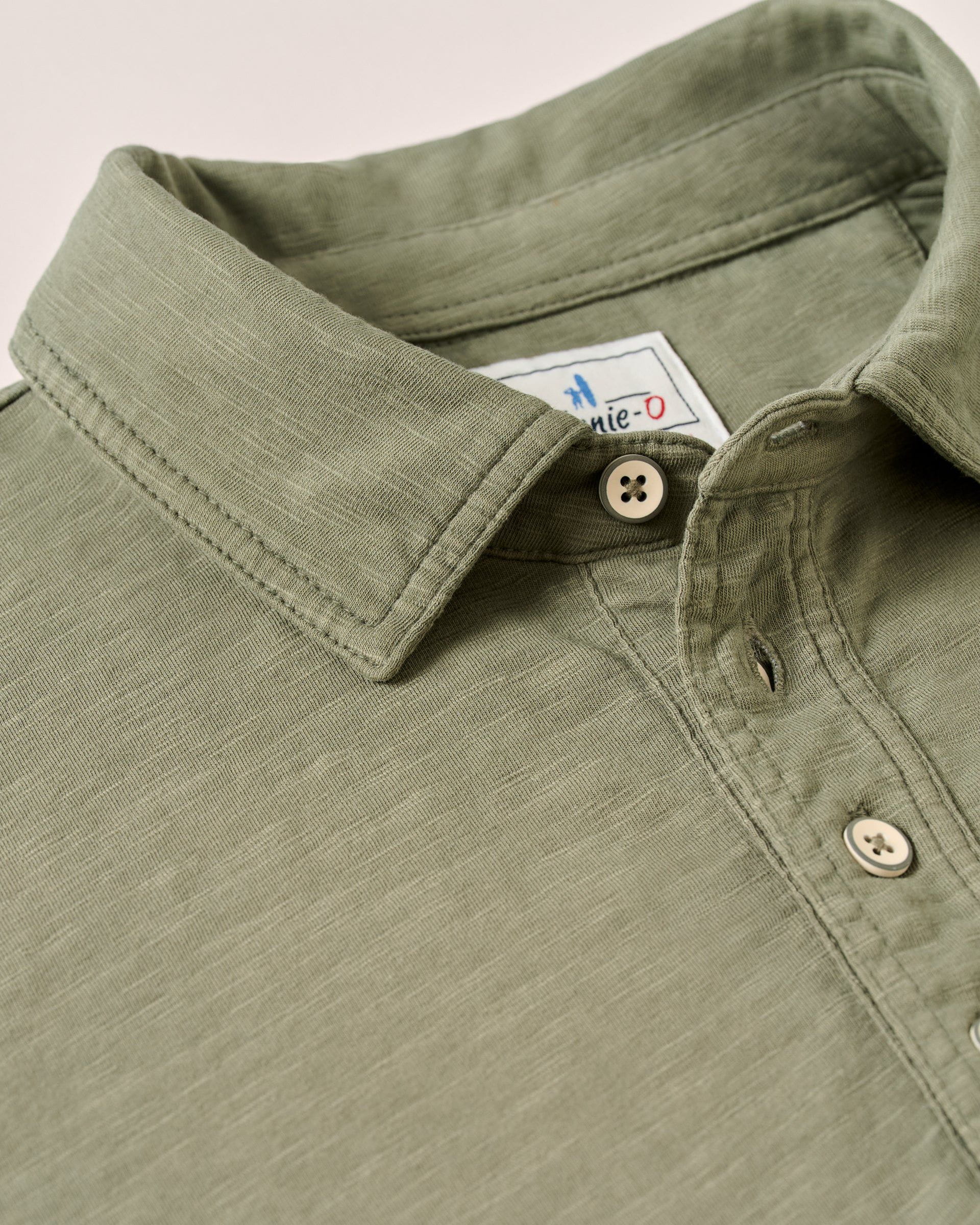 Long-Sleeve Original 4-Button Polo - Coastal Wash