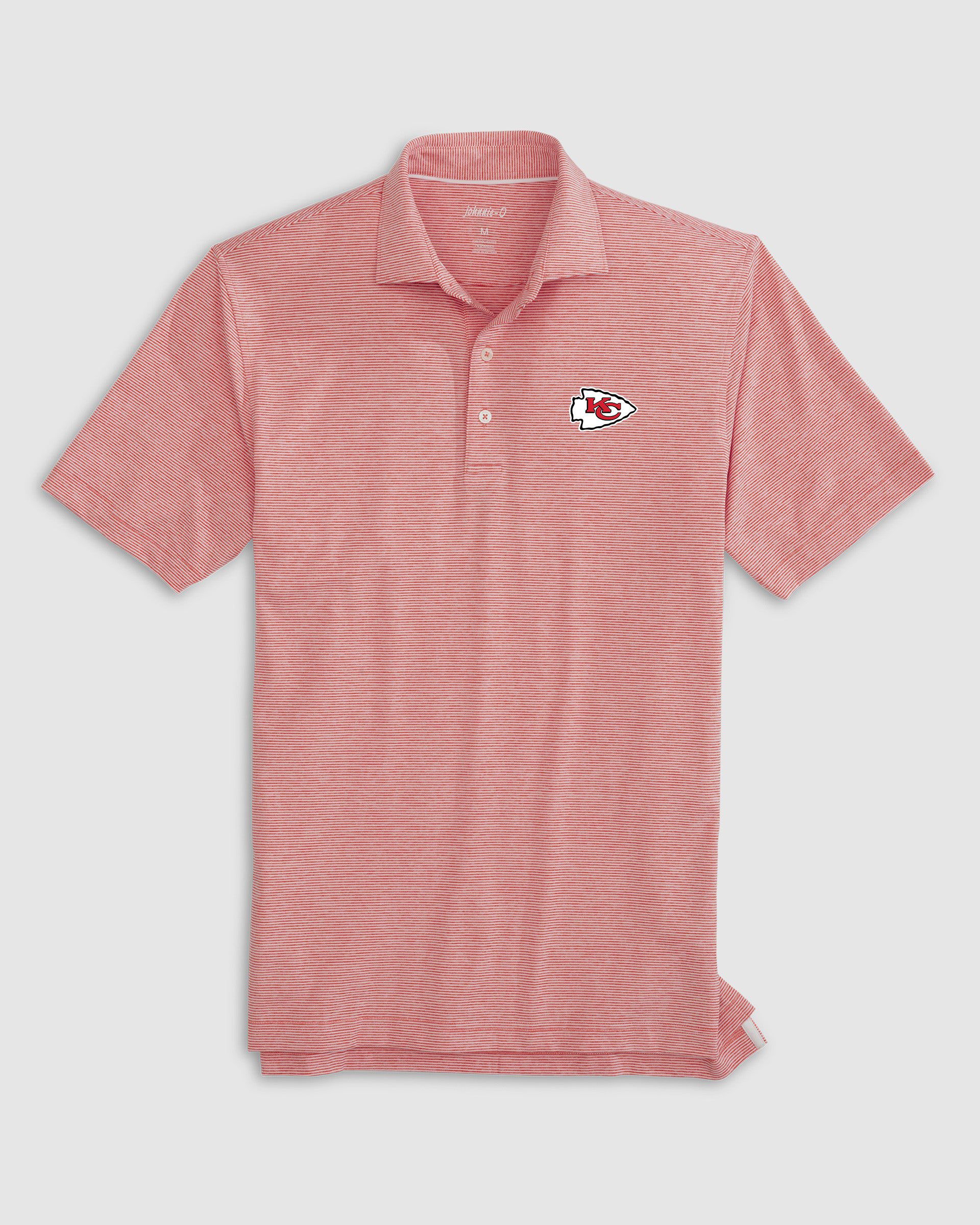 Kansas City Chiefs Lyndonn Striped Performance Jersey Polo