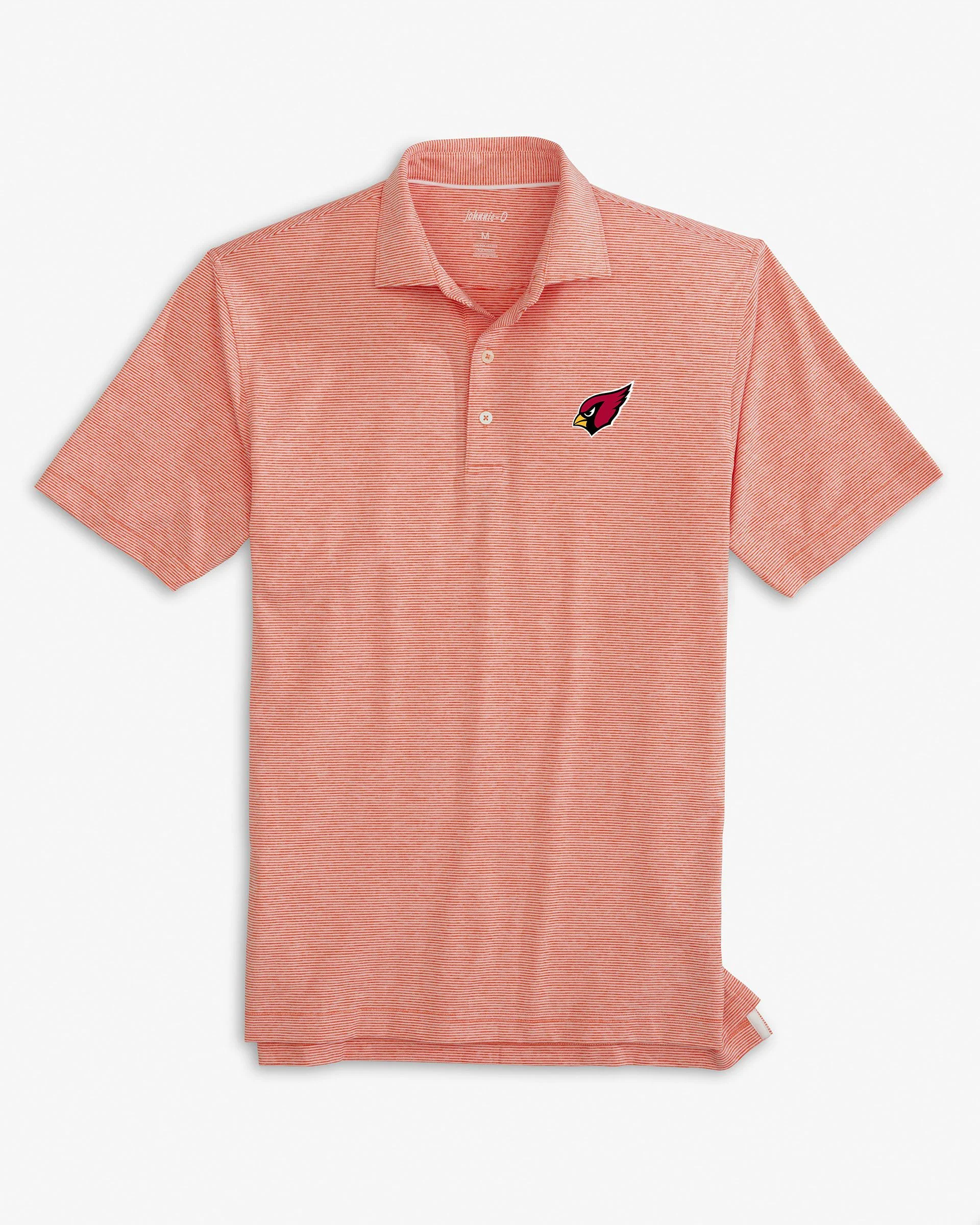 Arizona Cardinals Lyndonn Striped Performance Jersey Polo
