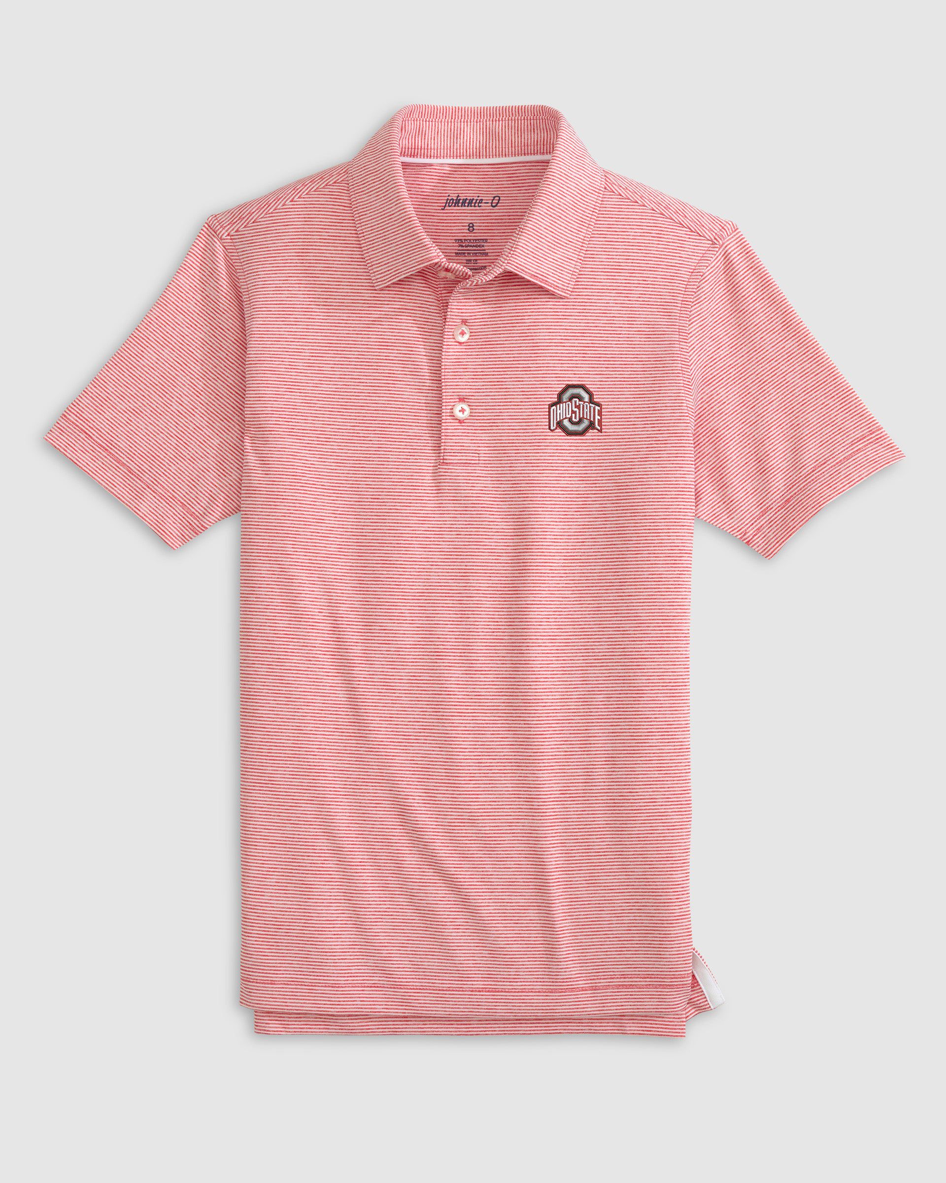 Ohio State Lyndonn Jr. Striped Jersey Performance Polo