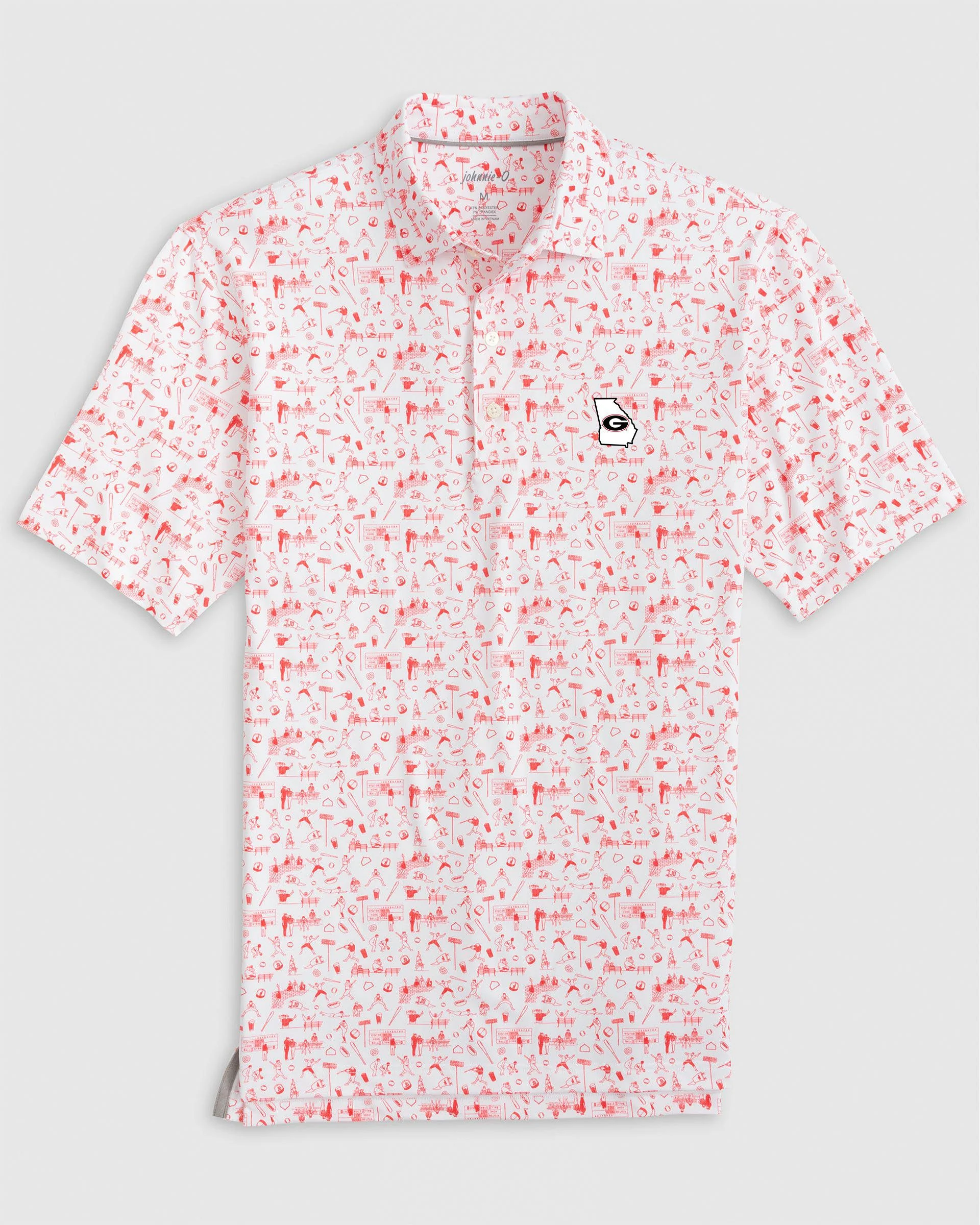 Georgia Ballpark Printed Performance Jersey Polo - State Logo
