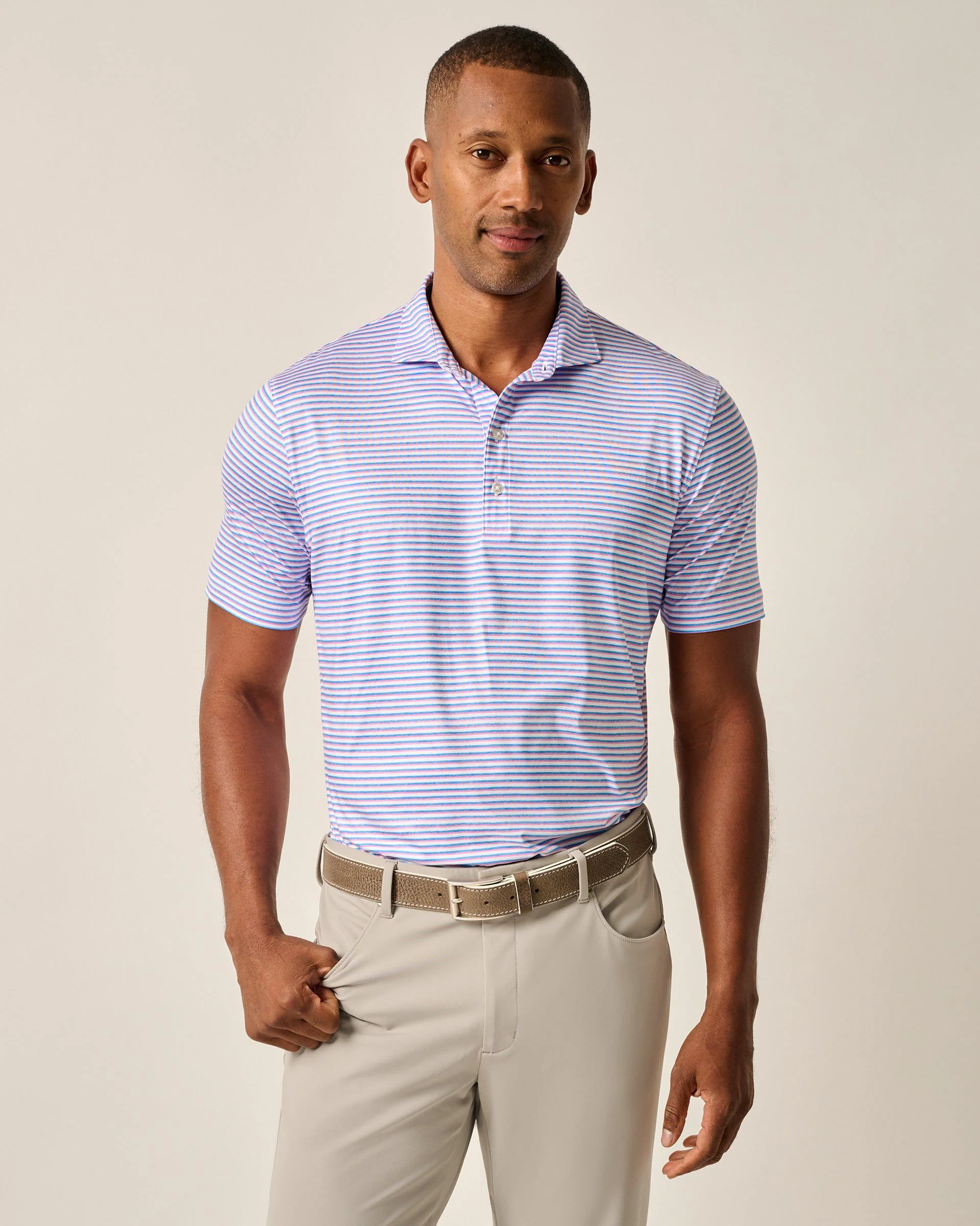 Featherweight Performance Polo - Warwick Stripe
