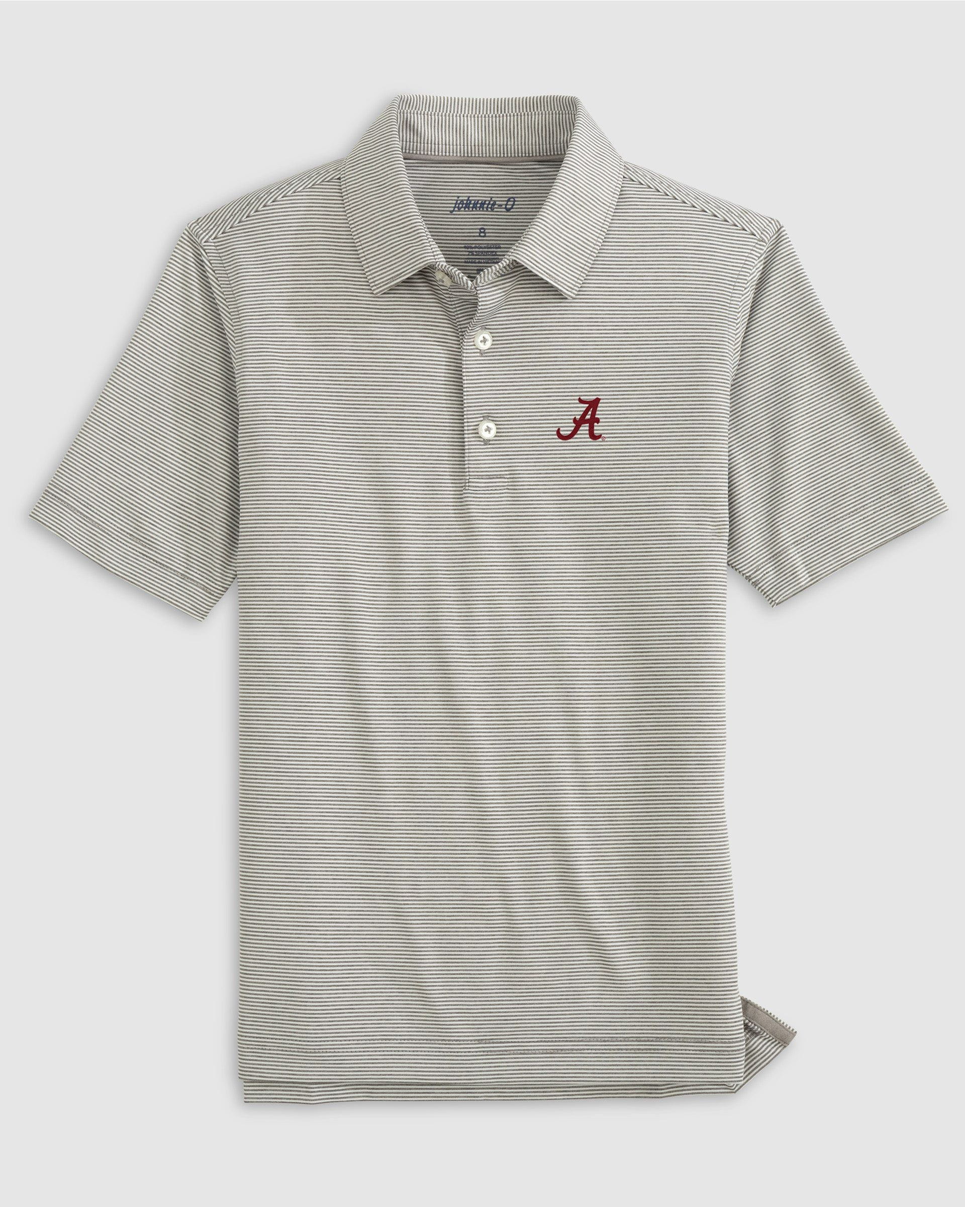 Alabama Lyndonn Jr. Striped Jersey Performance Polo