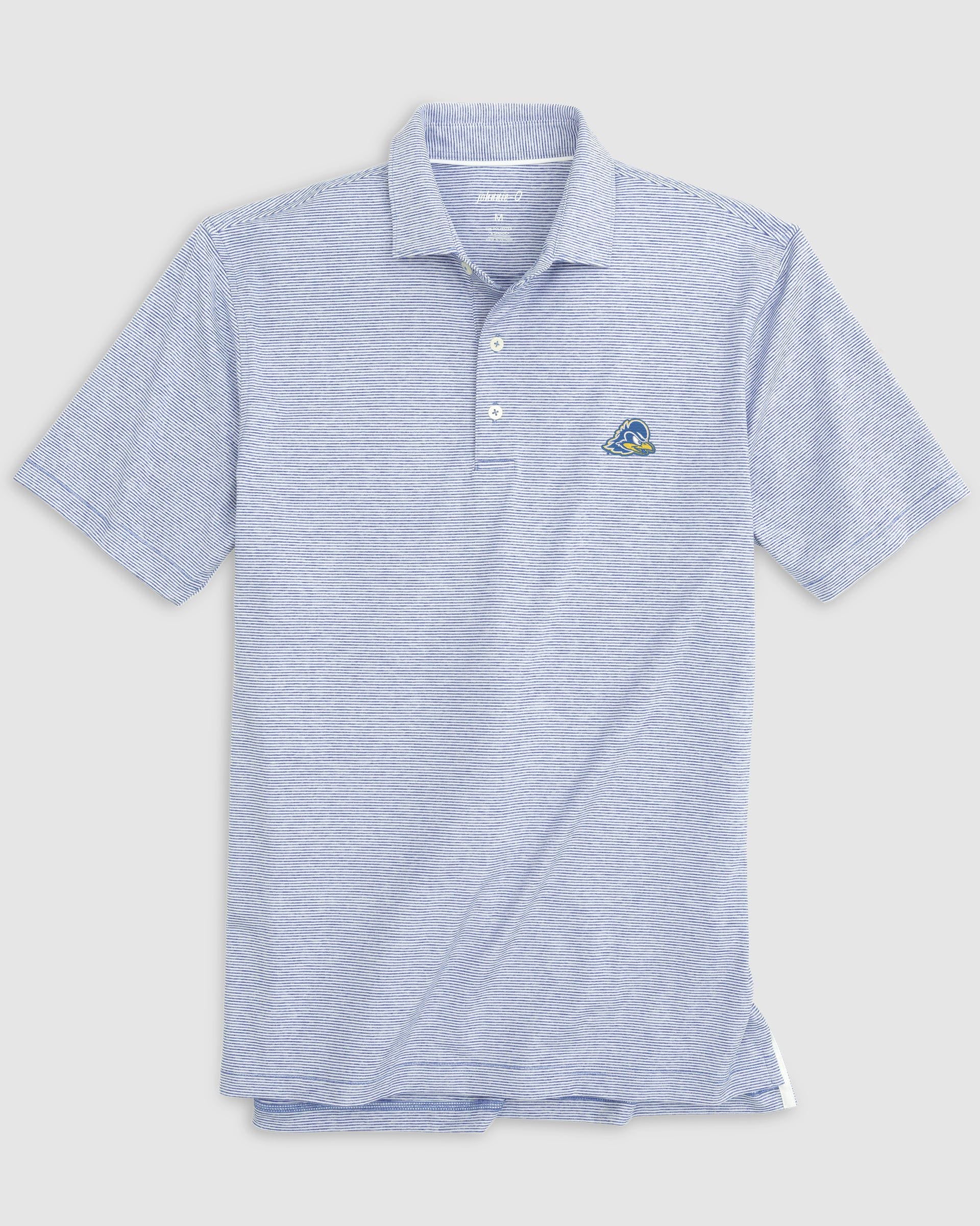 Delaware Lyndonn Striped Jersey Performance Polo