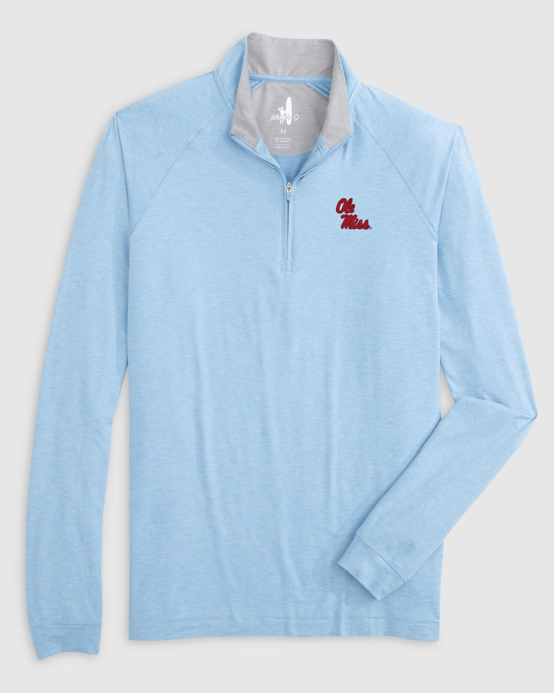 Ole Miss Freeborne Performance 1/4 ZIp - Stacked Logo