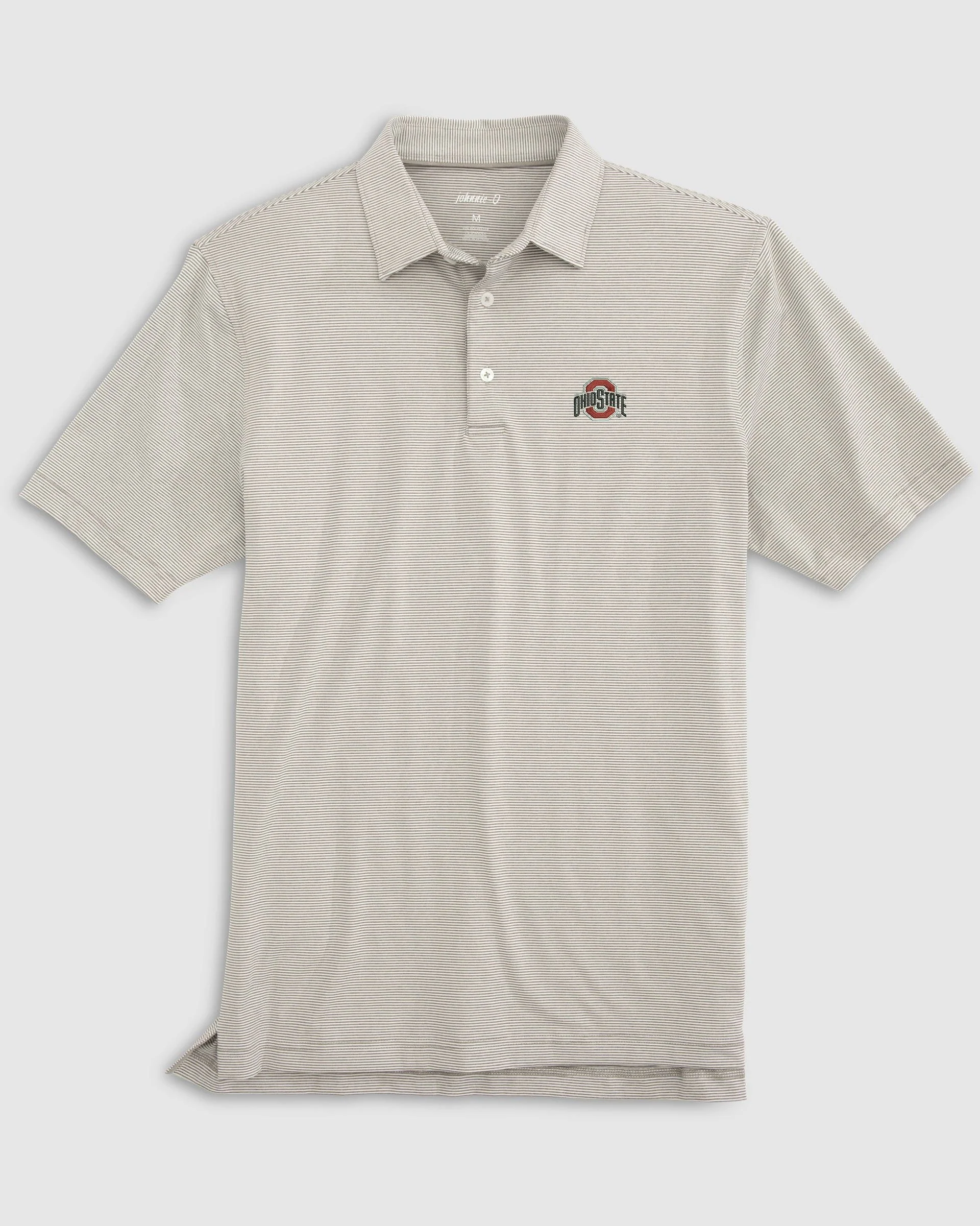 Ohio State Lyndonn Stiped Jersey Performance Polo
