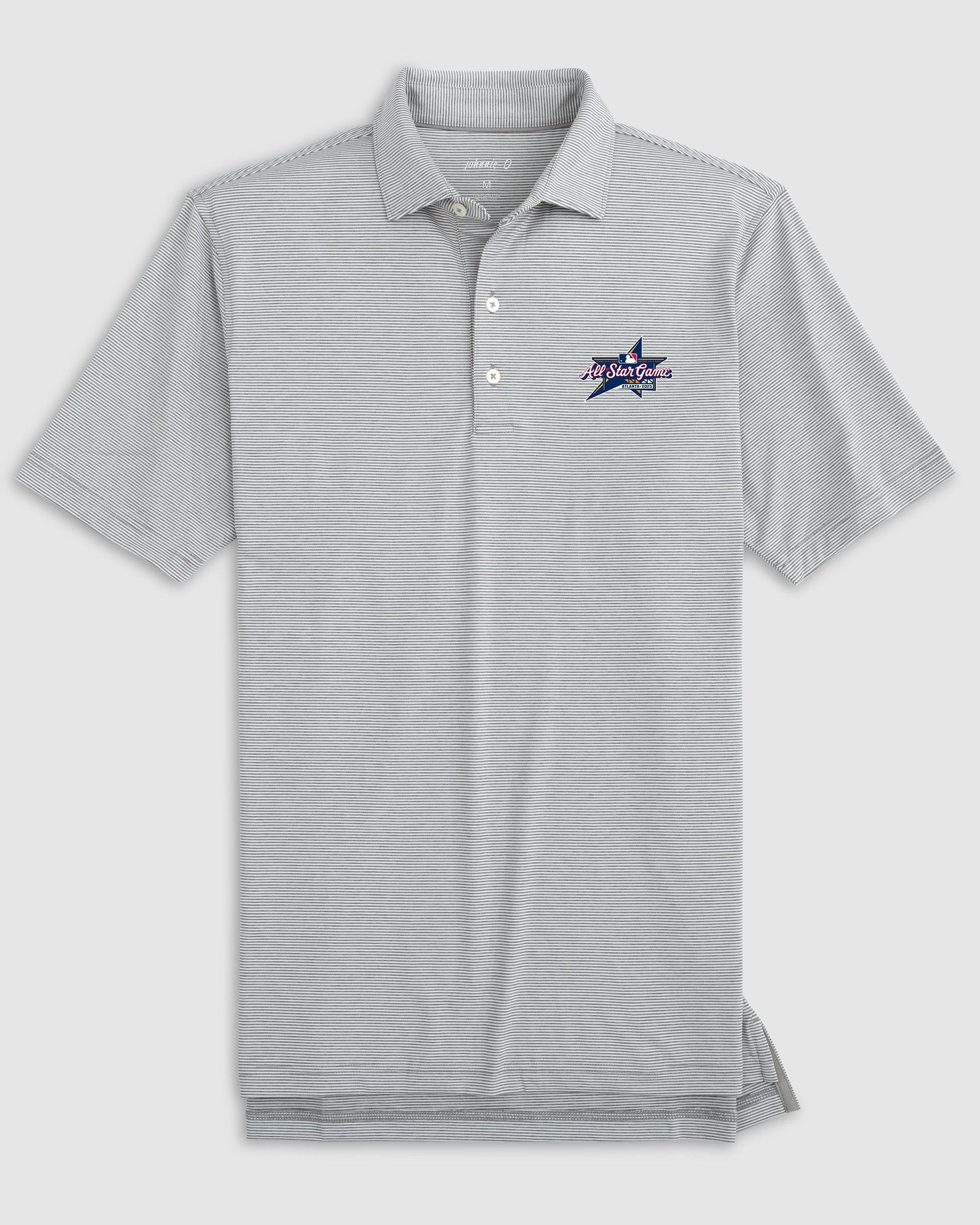 MLB All Star Game 2025 Lyndonn Striped Performance Jersey Polo