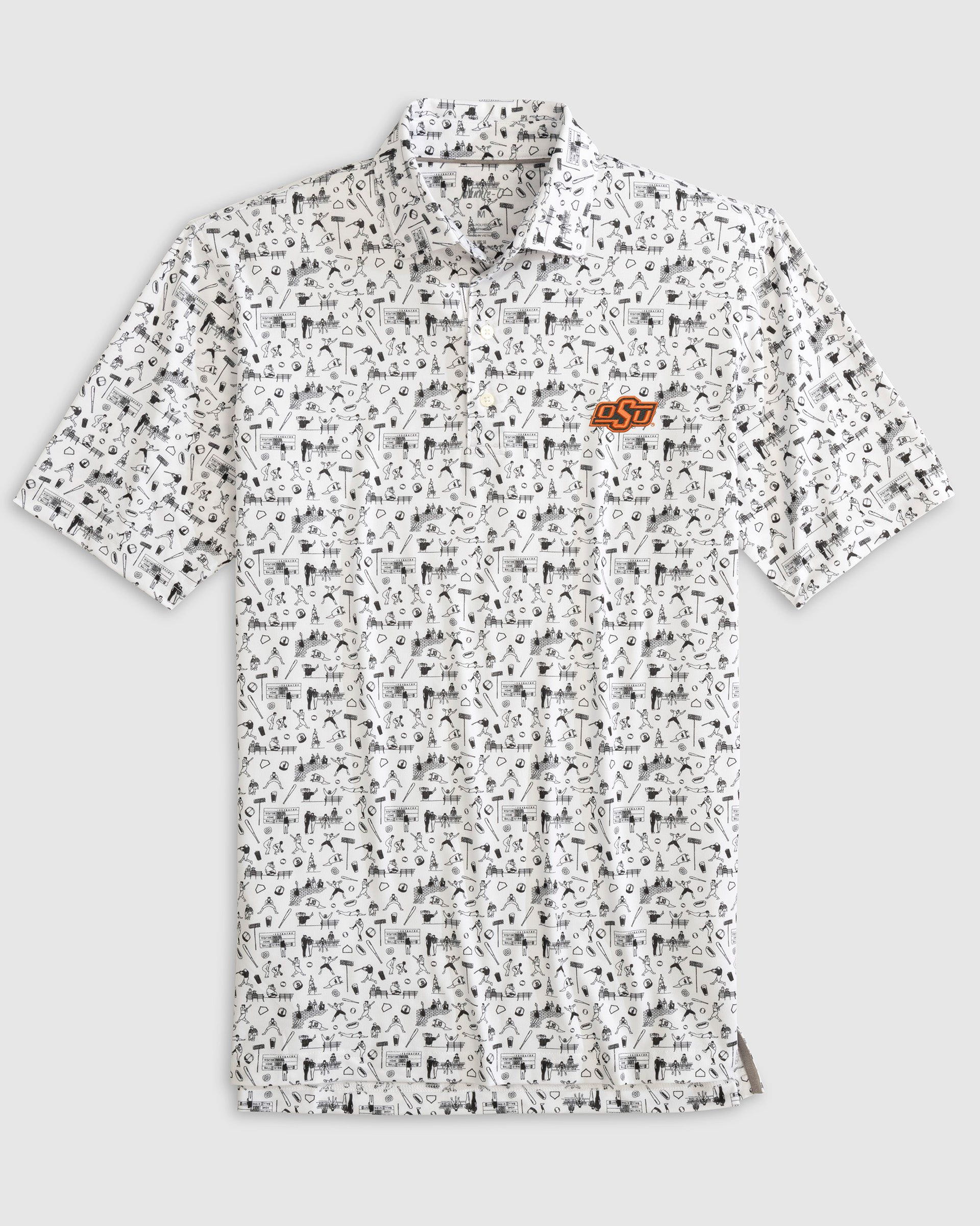 Oklahoma State Ballpark Printed Performance Jersey Polo