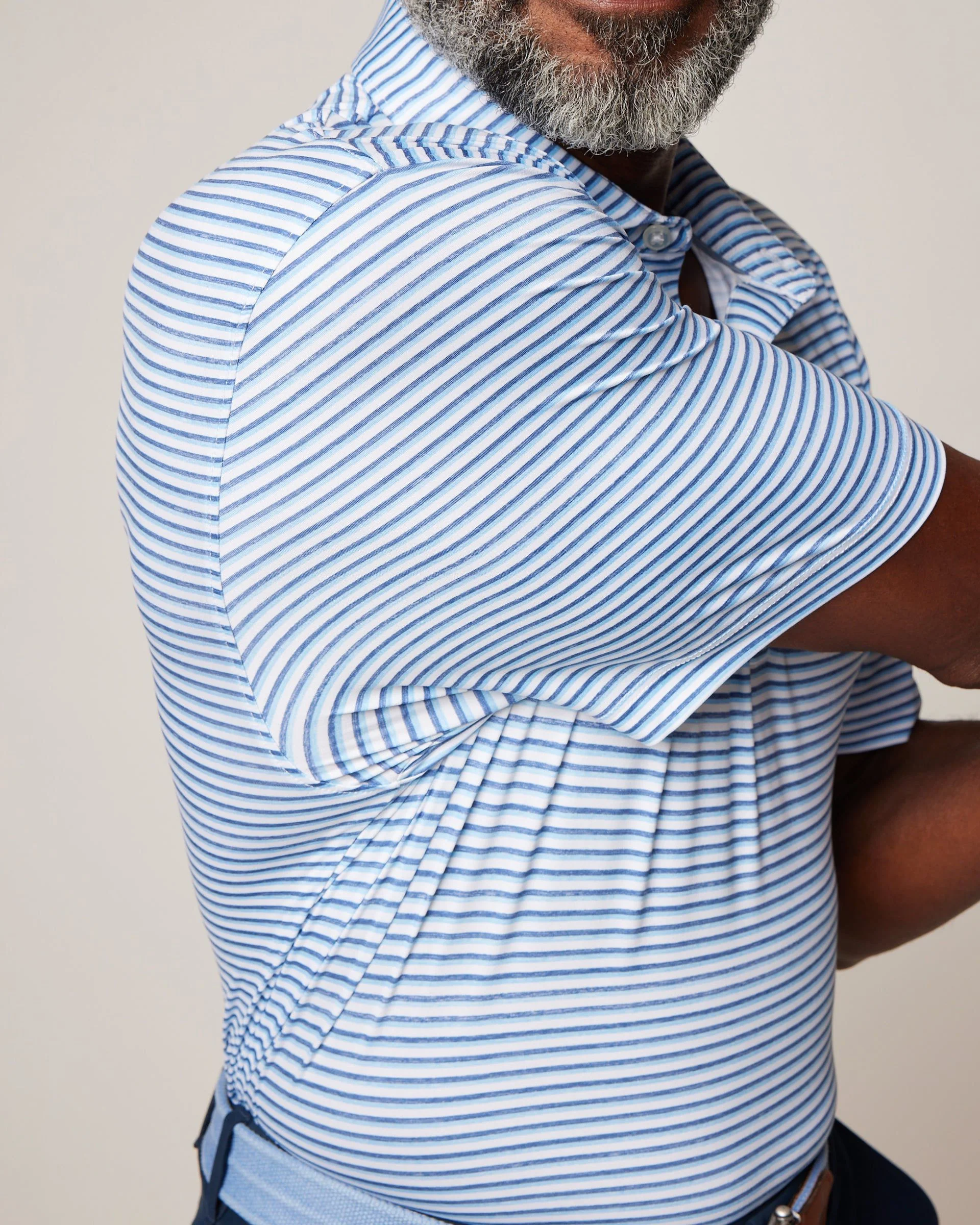 Featherweight Performance Polo - Warwick Stripe