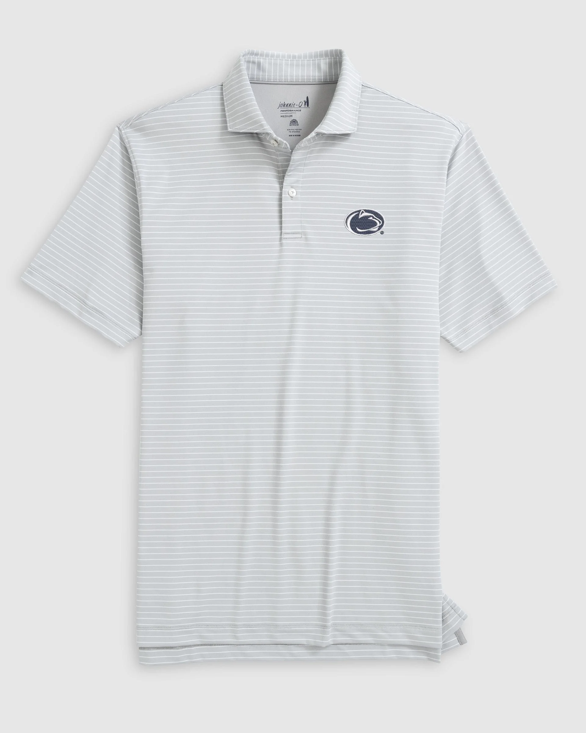 Penn State Beau Striped Performance Jersey Polo