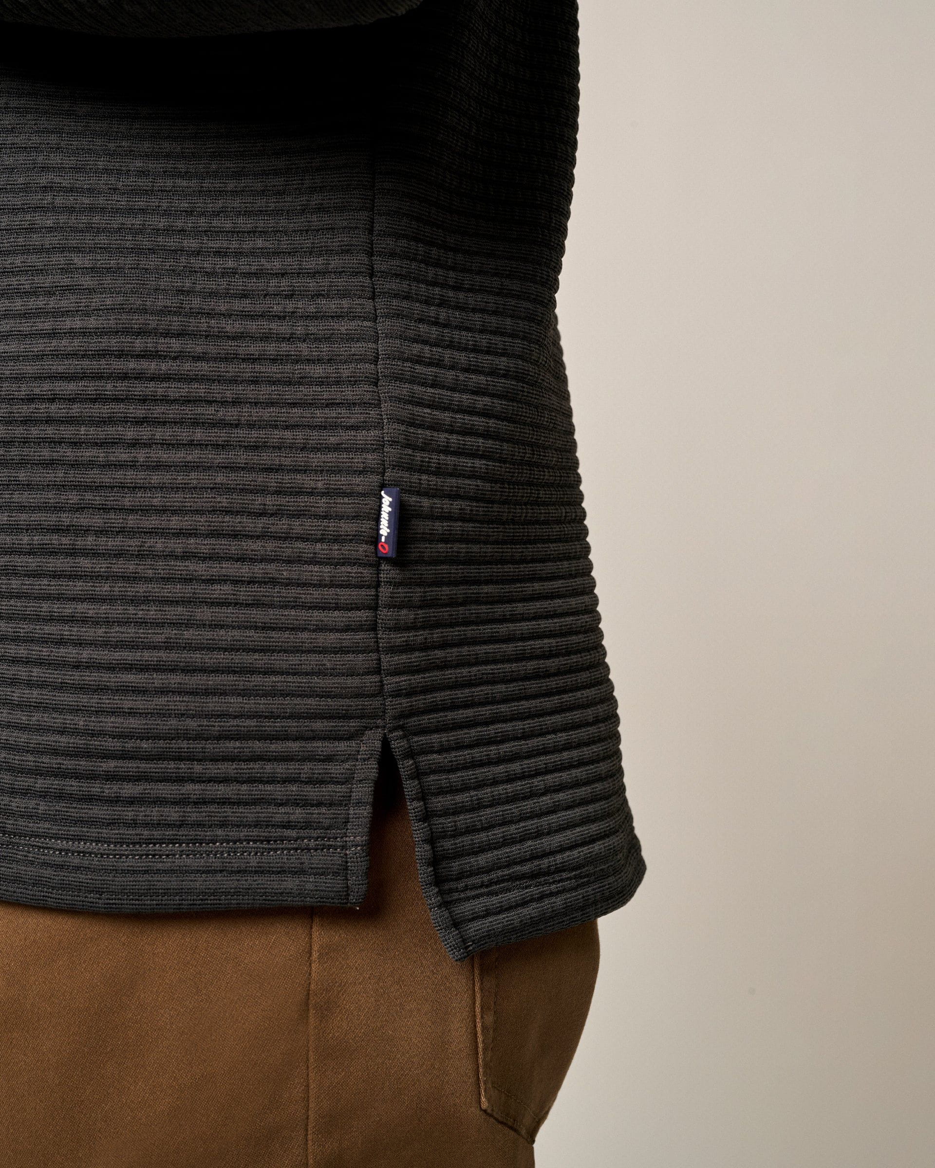 Benjy Heathered Henley Pullover