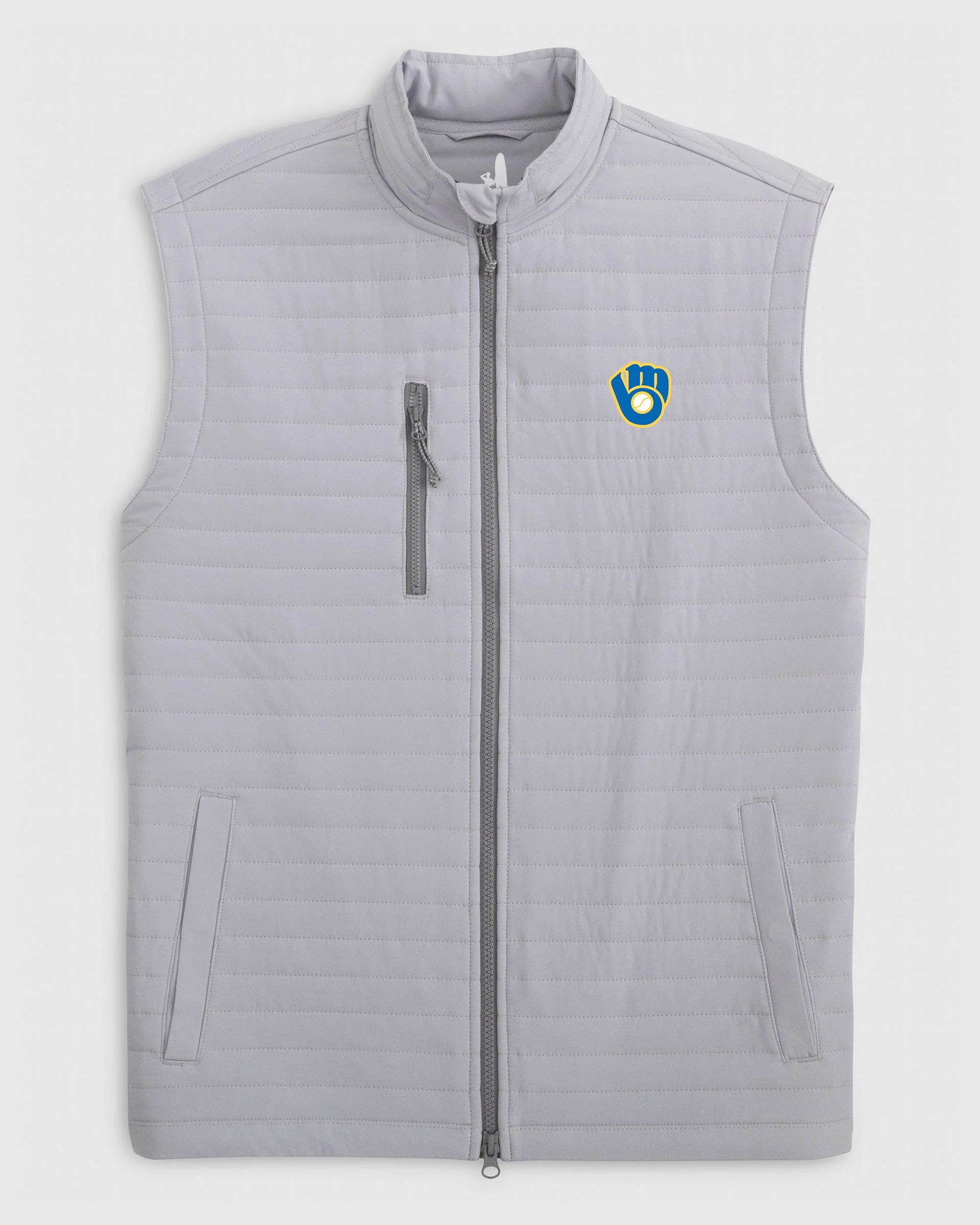 Milwaukee Brewers Crosswind Quilted Performance Vest - Cooperstown Logo