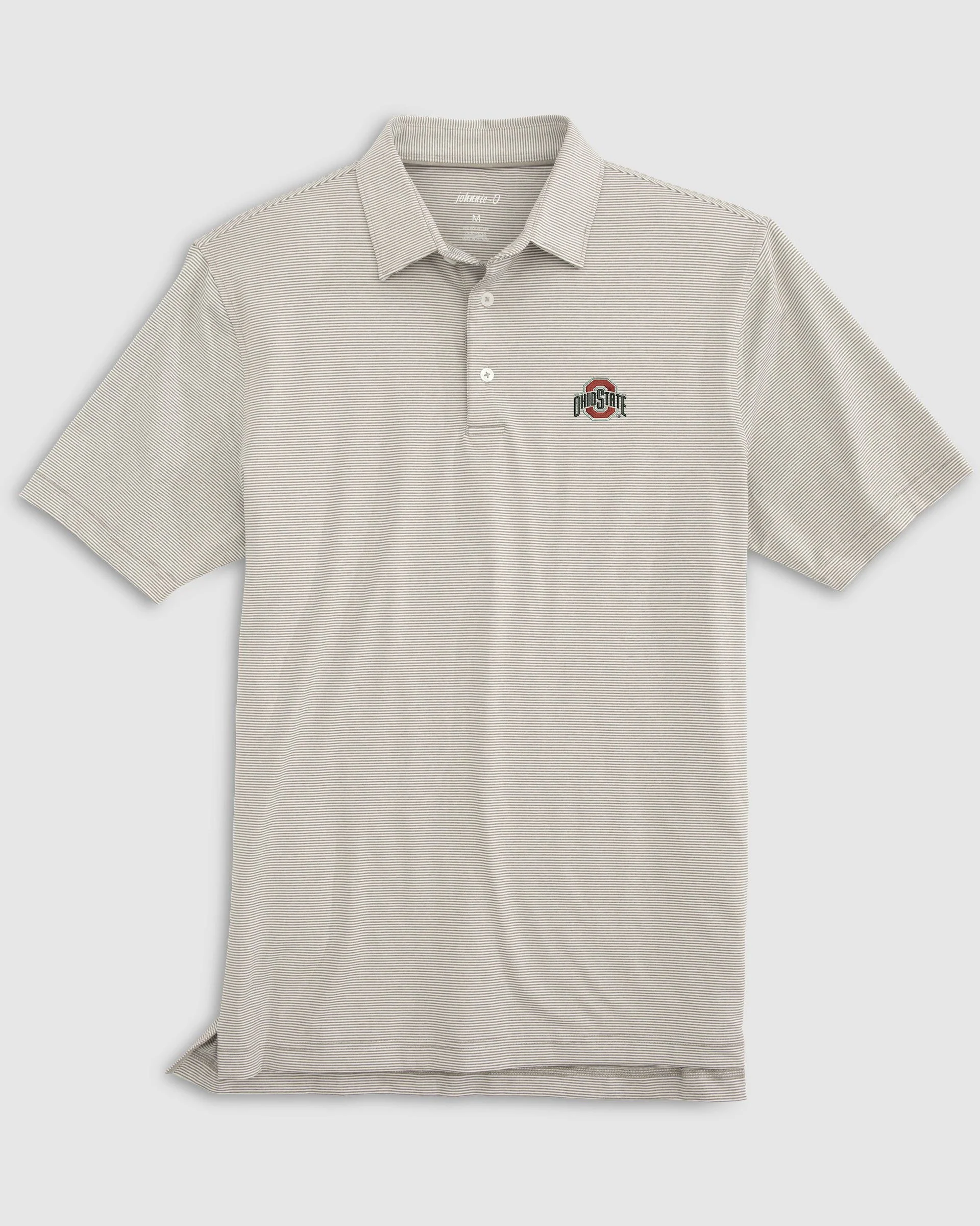 Ohio State Lyndonn Stiped Jersey Performance Polo