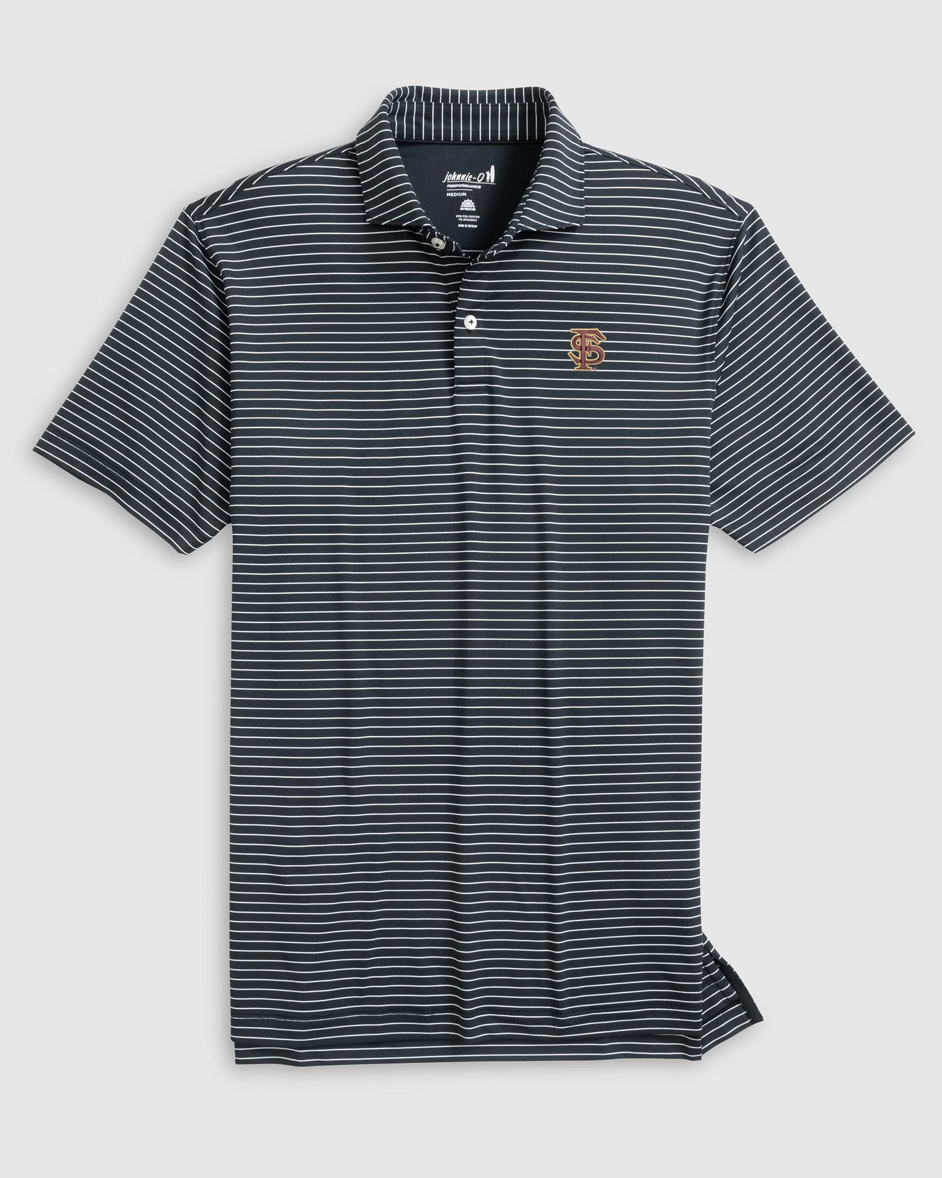 Florida State Beau Striped Performance Jersey Polo - Baseball Logo