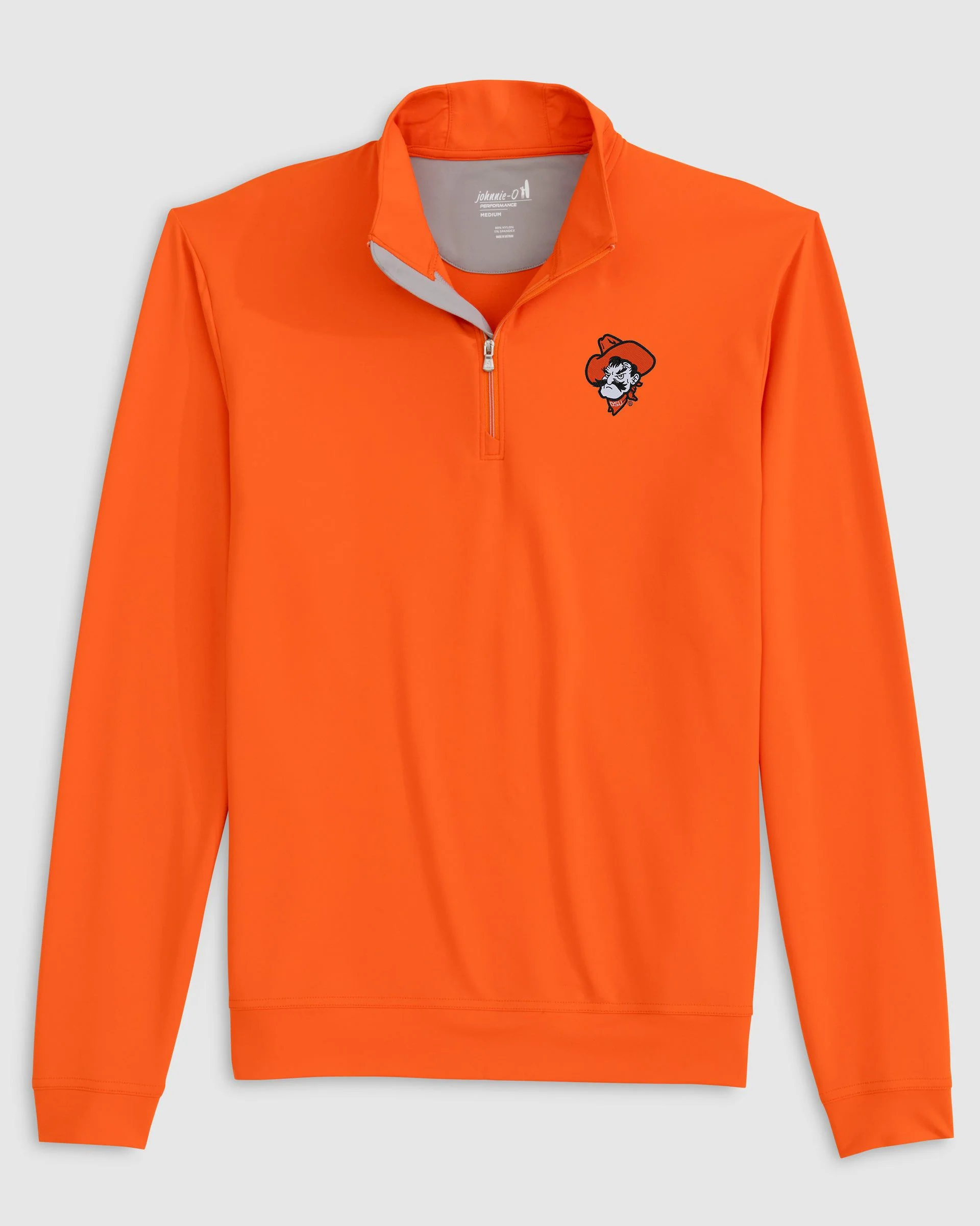 Oklahoma State Motion Performance 1/4 Zip - Pistol Pete Logo