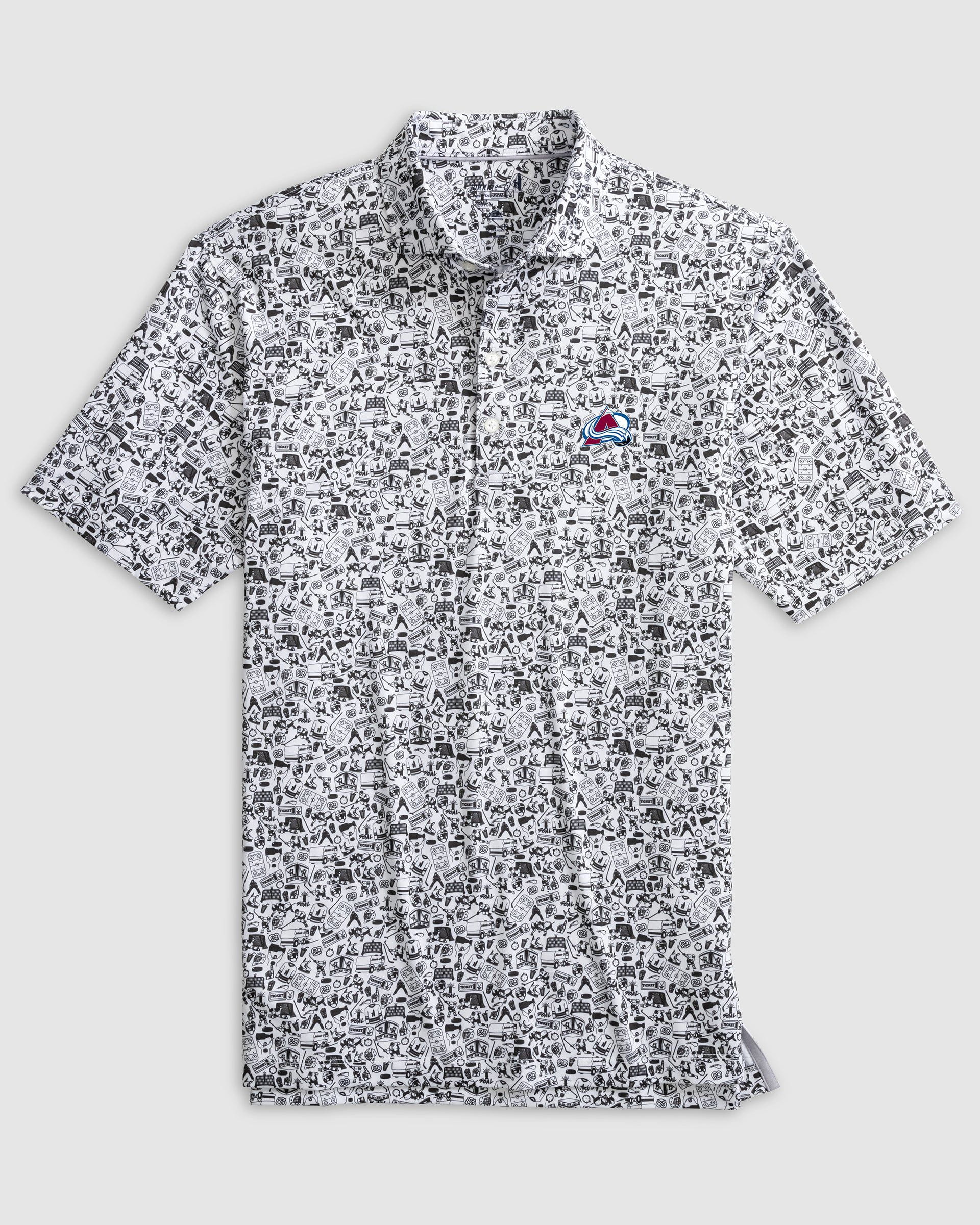 Colorado Avalanche Slap Shot Performance Jersey Polo