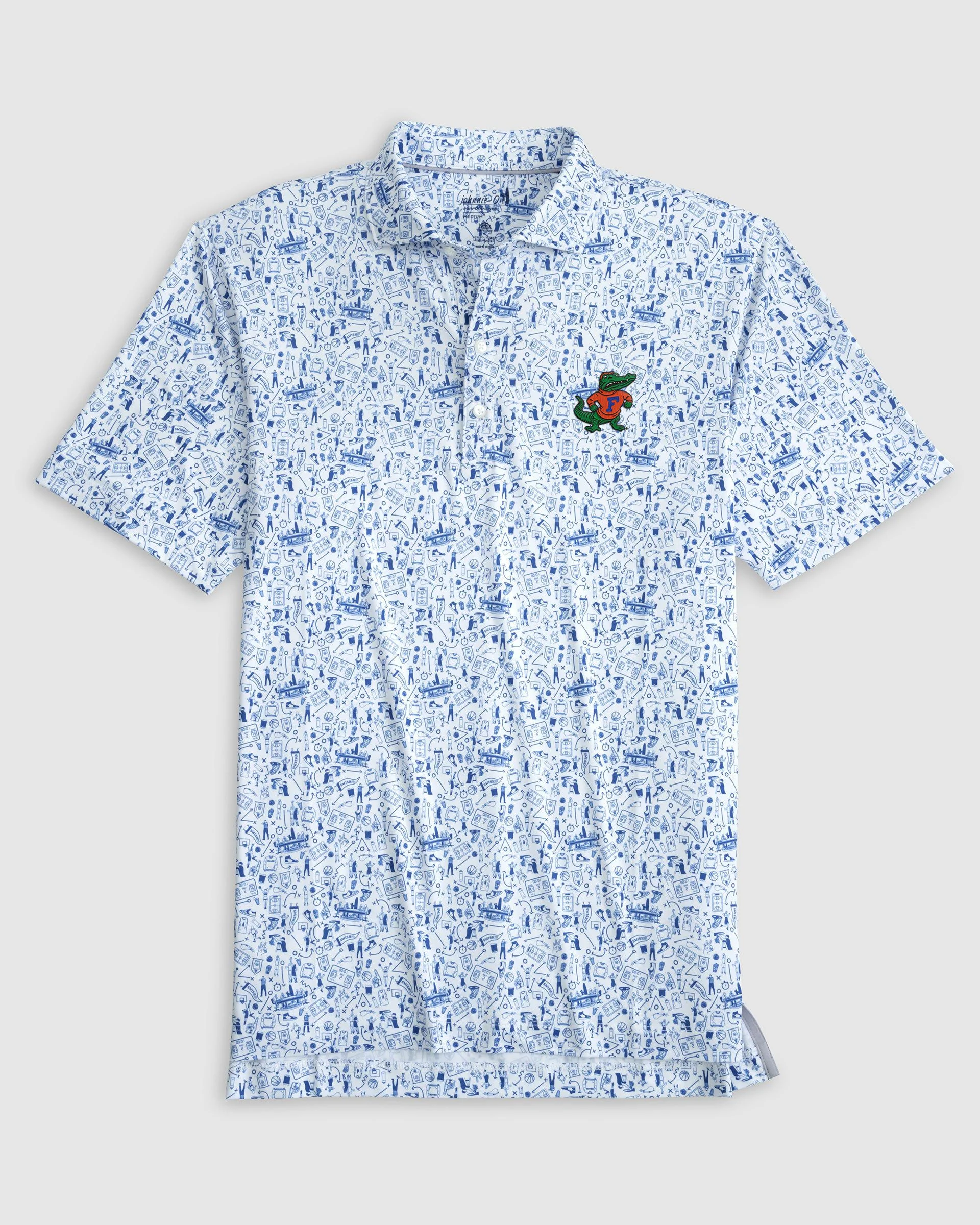 Florida Hoop There It Is Printed Performance Jersey Polo - Vault Logo