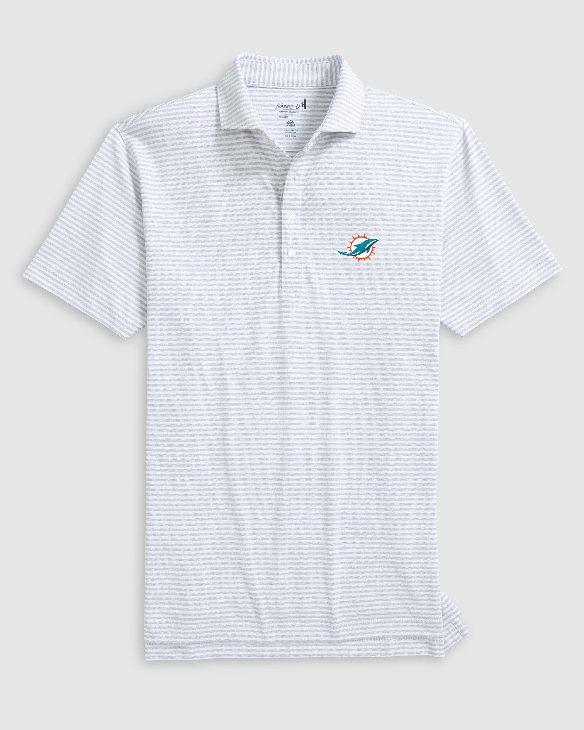Miami Dolphins Stetsons Performance Mesh Polo