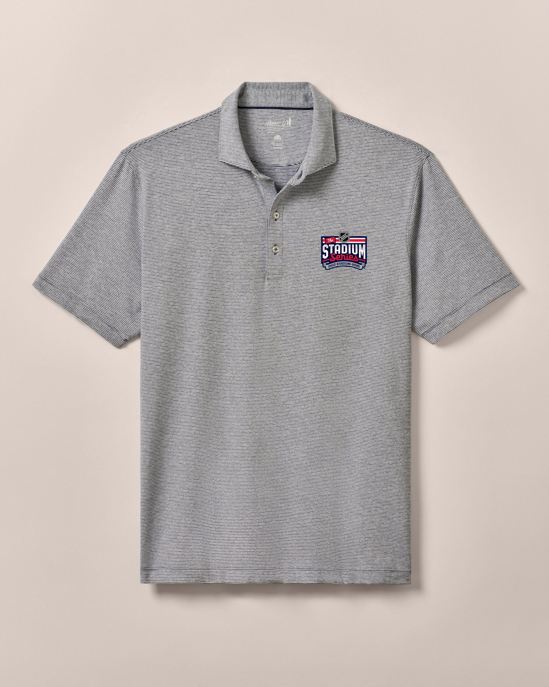 NHL Stadium Series Lyndonn Striped Performance Jersey Polo