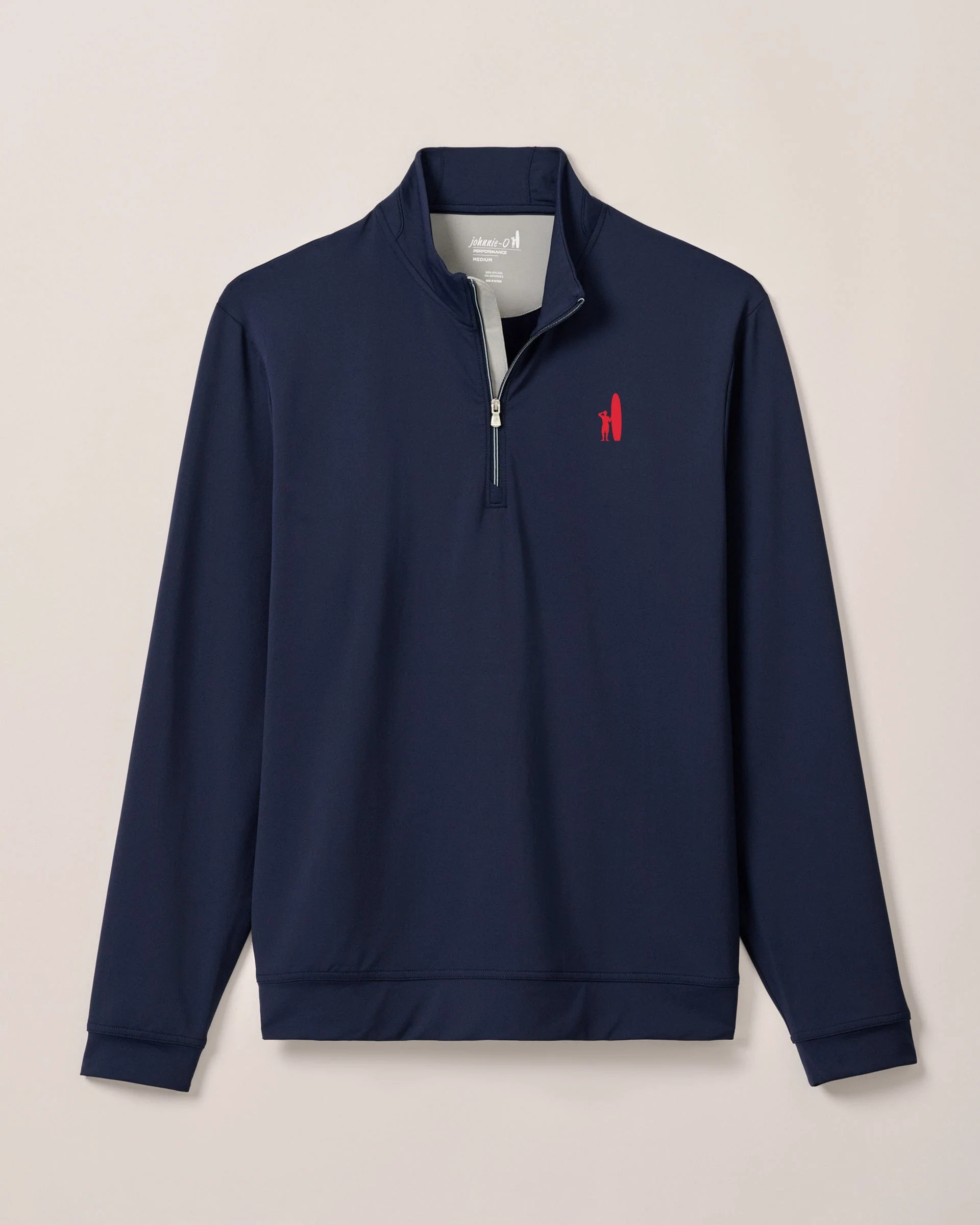 Custom Surfer Logo Motion Performance 1/4 Zip