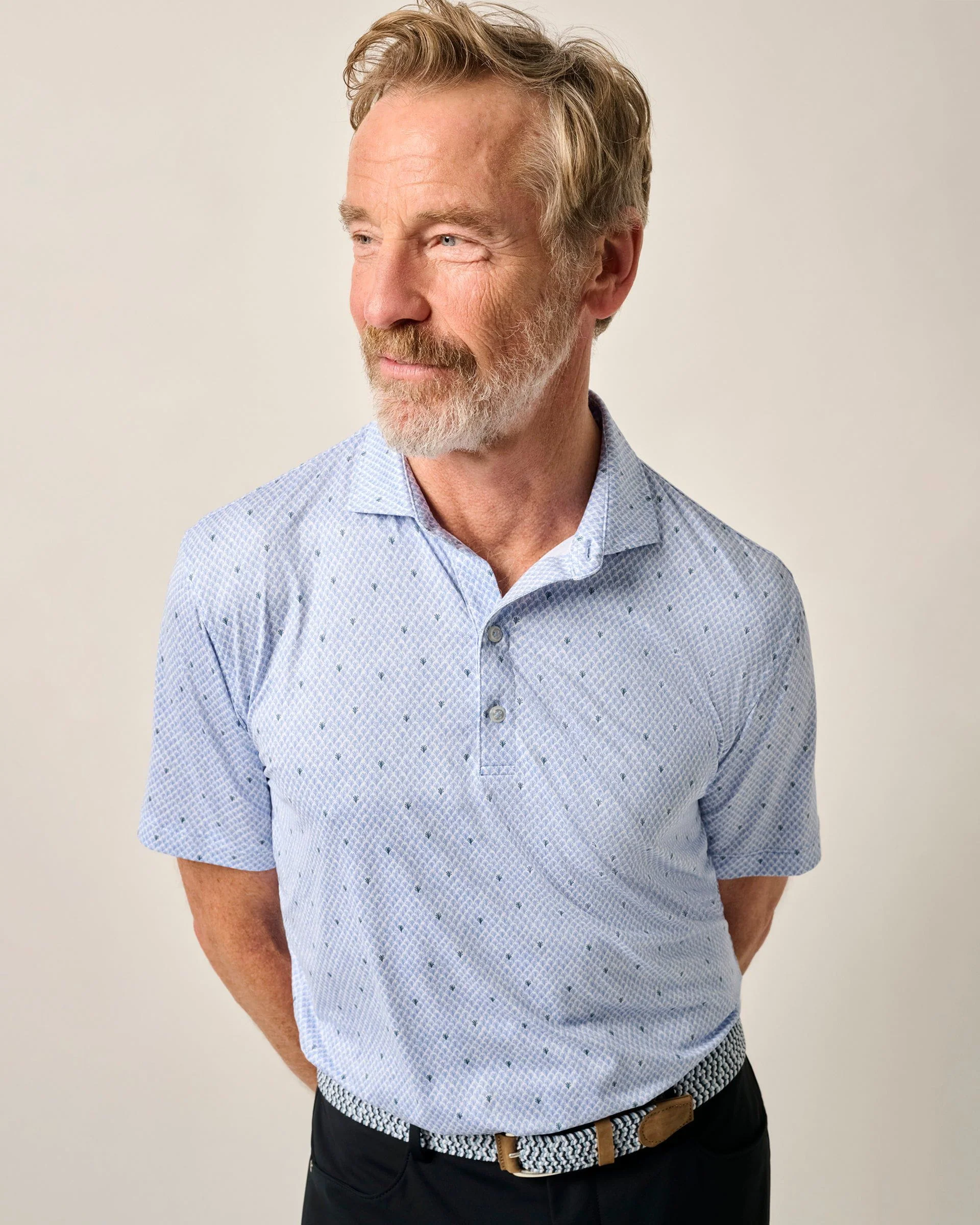 Featherweight Performance Polo - Fernando Print