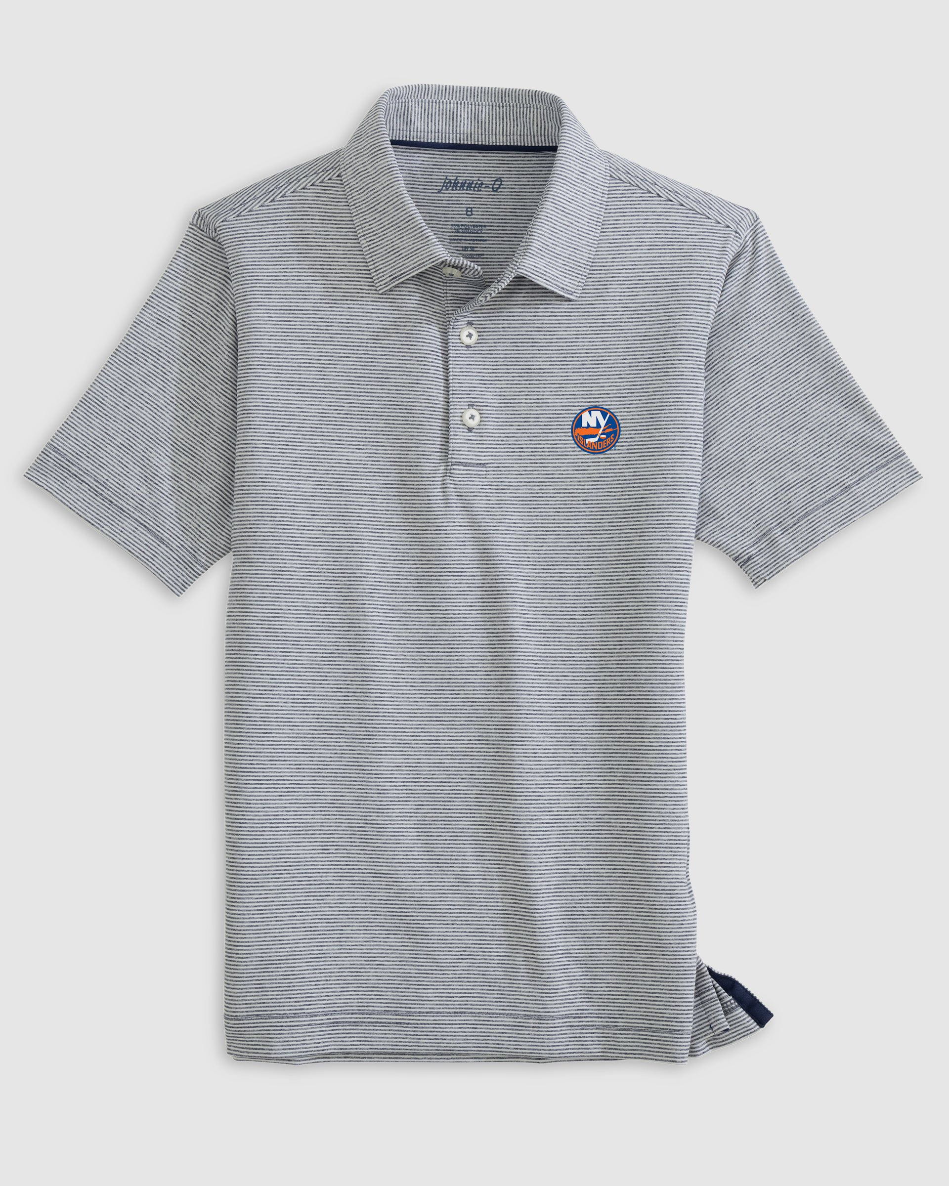 New York Islanders Lyndonn Jr. Striped Jersey Performance Polo