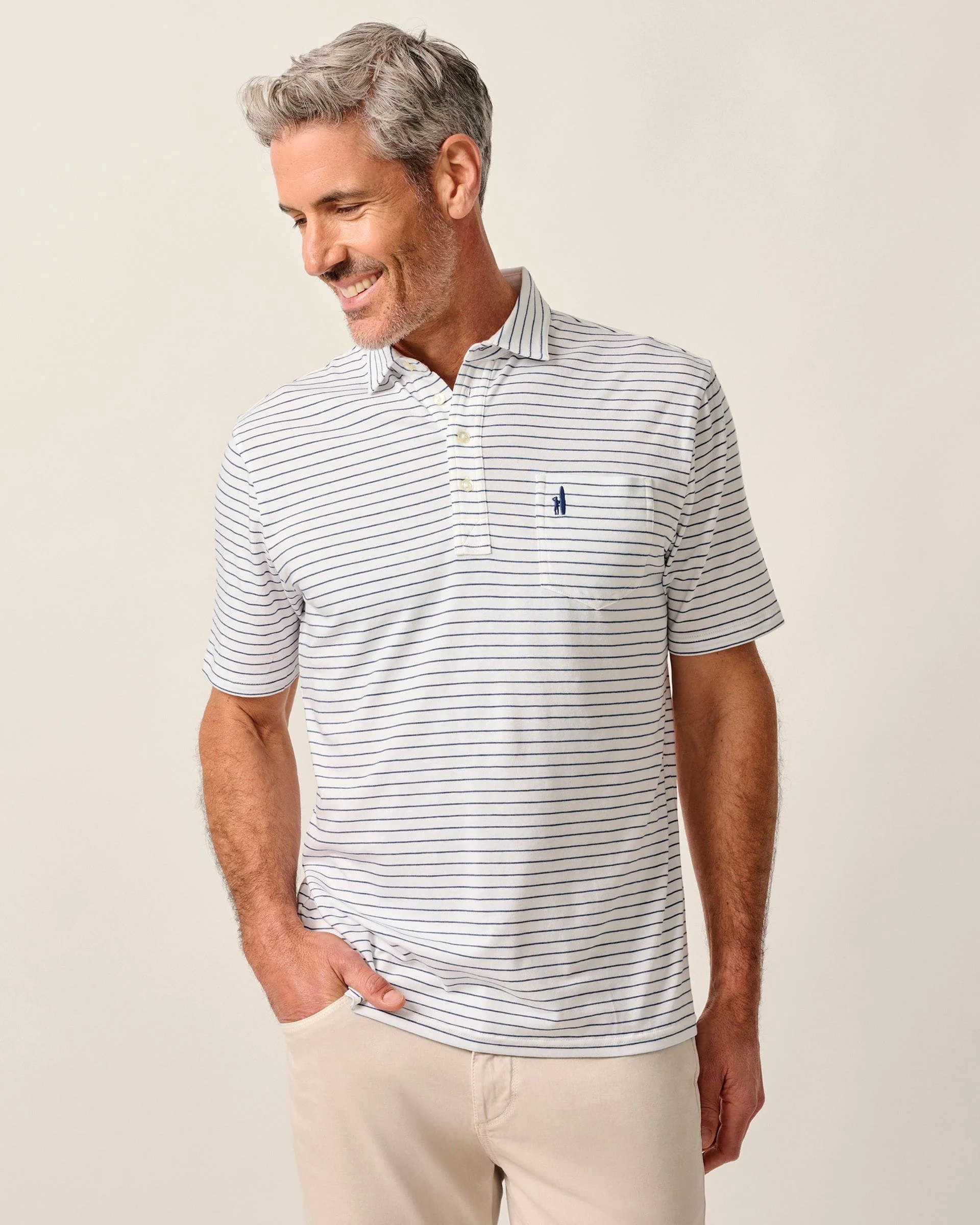 Original 4-Button Polo - Ryan Stripe