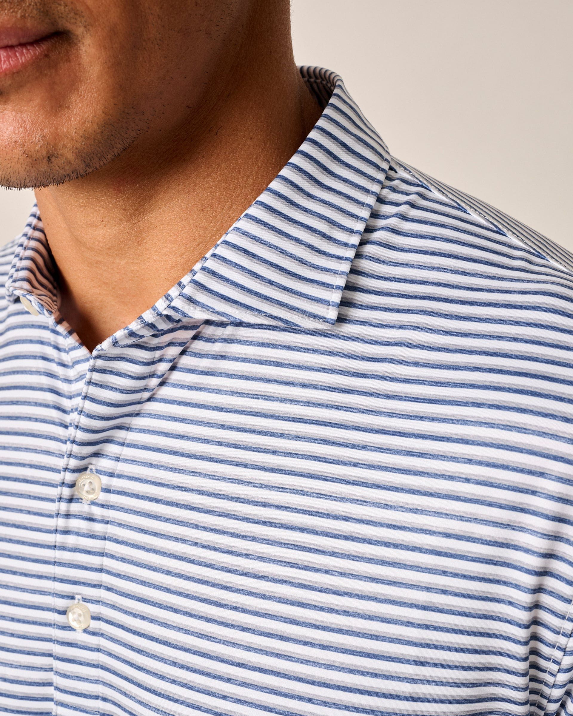 Featherweight Performance Polo - Warwick Stripe