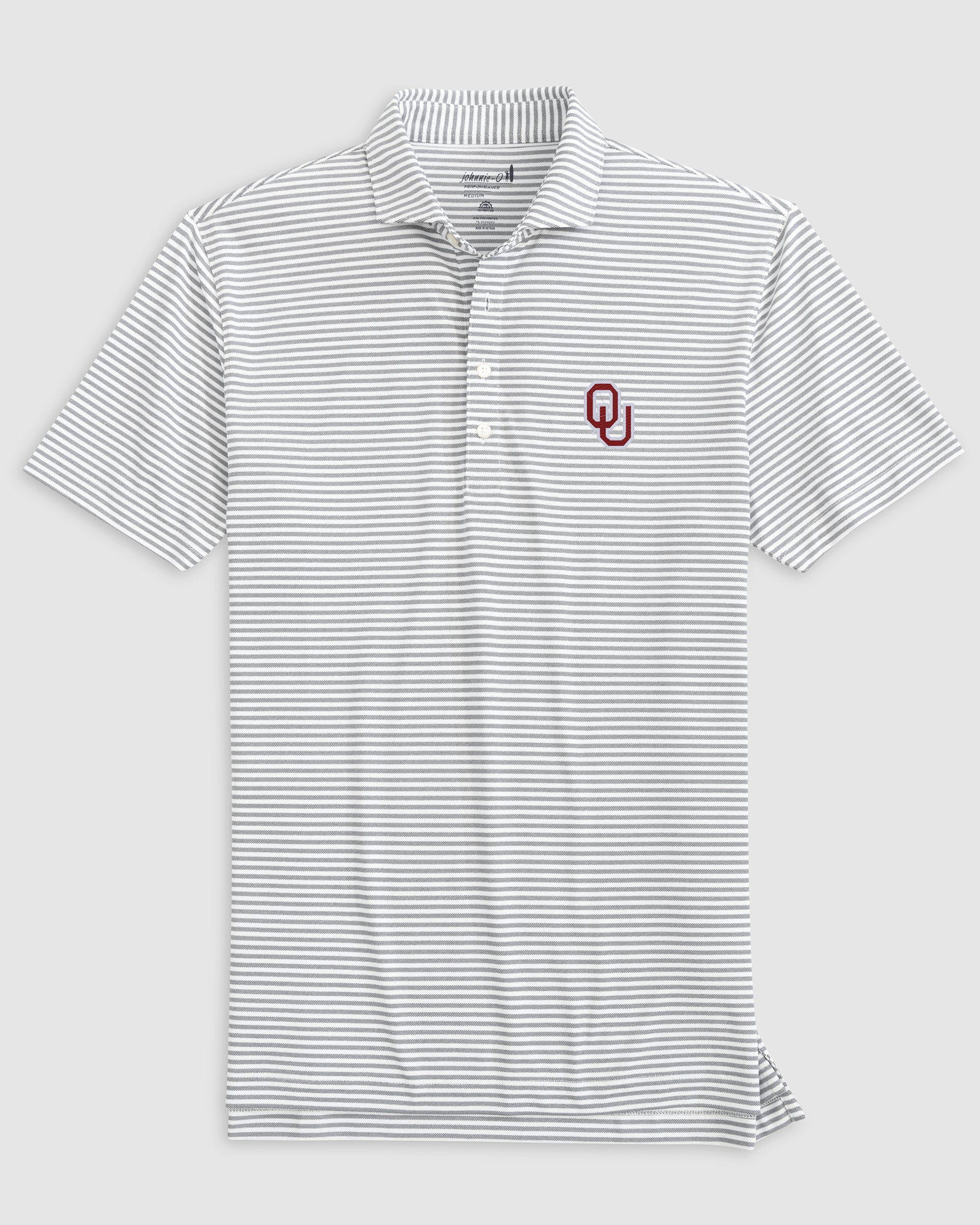 Oklahoma Stetsons Striped Performance Mesh Polo