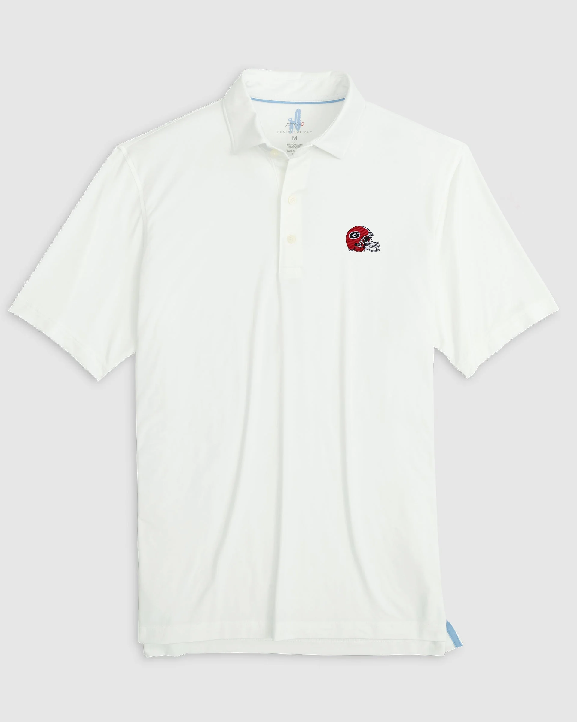 Georgia Huronn Featherweight Performance Polo - Helmet Logo