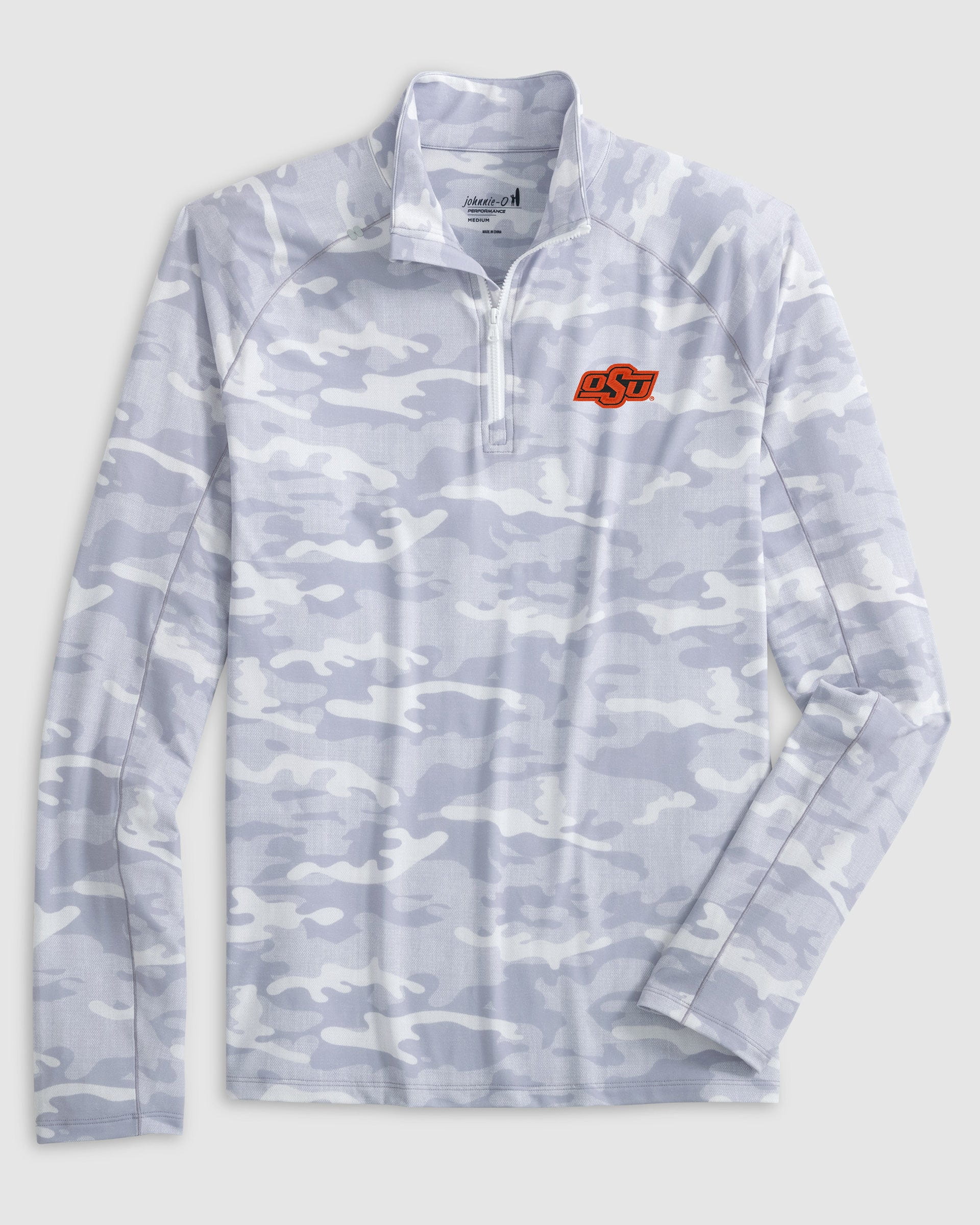 Oklahoma State Patton Performance Camo 1/4 Zip