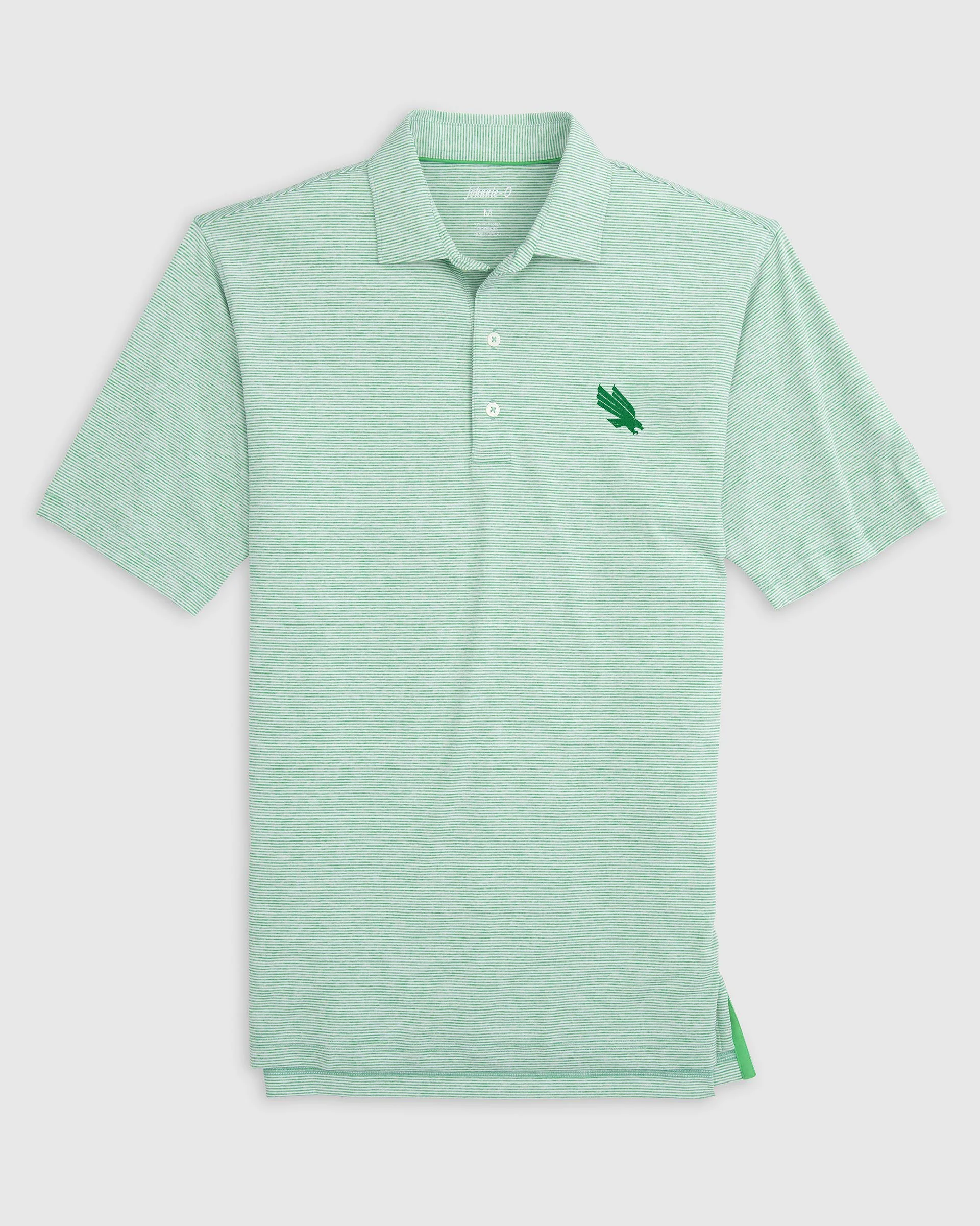 North Texas Lyndonn Striped Jersey Performance Polo