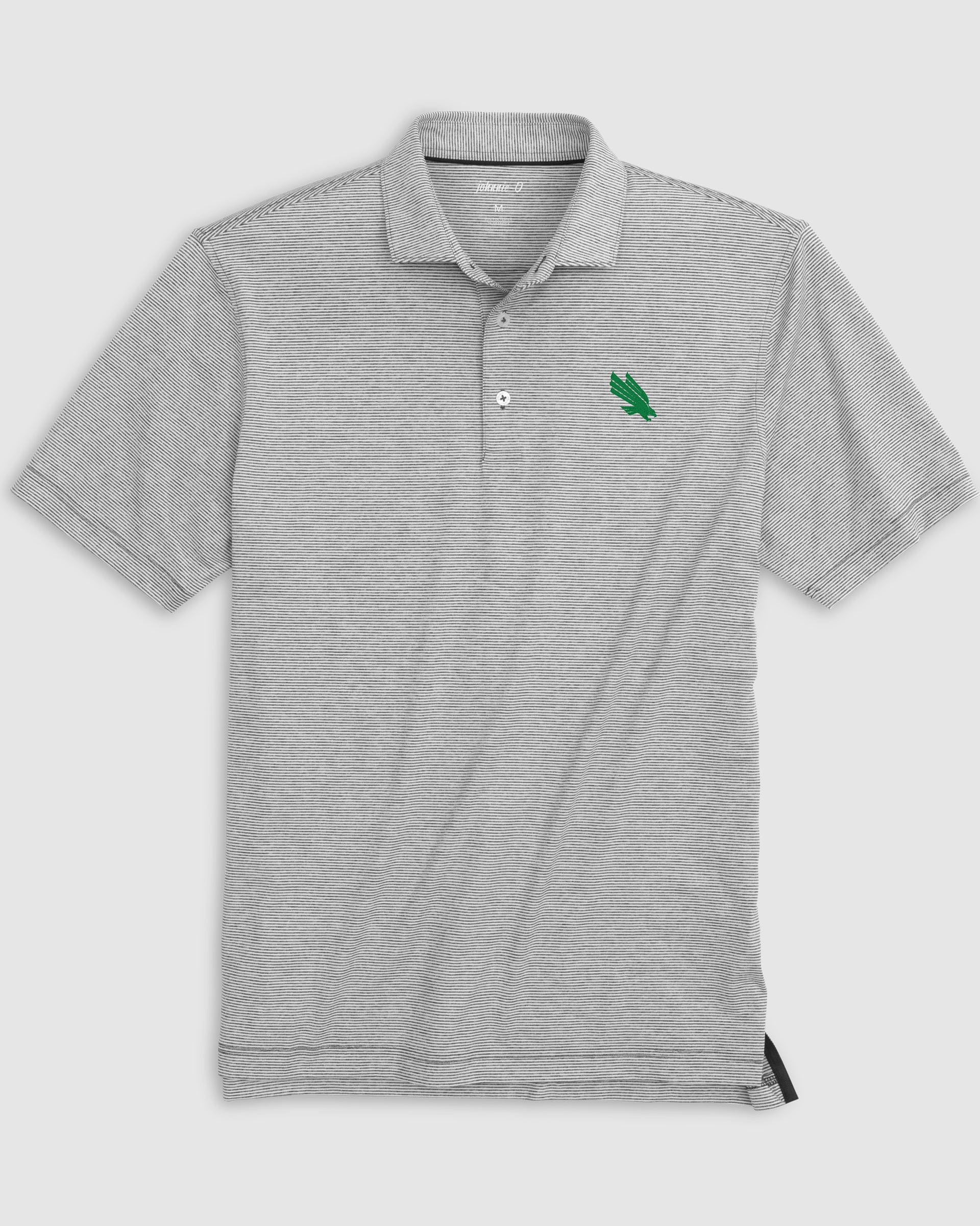 North Texas Lyndonn Striped Jersey Performance Polo
