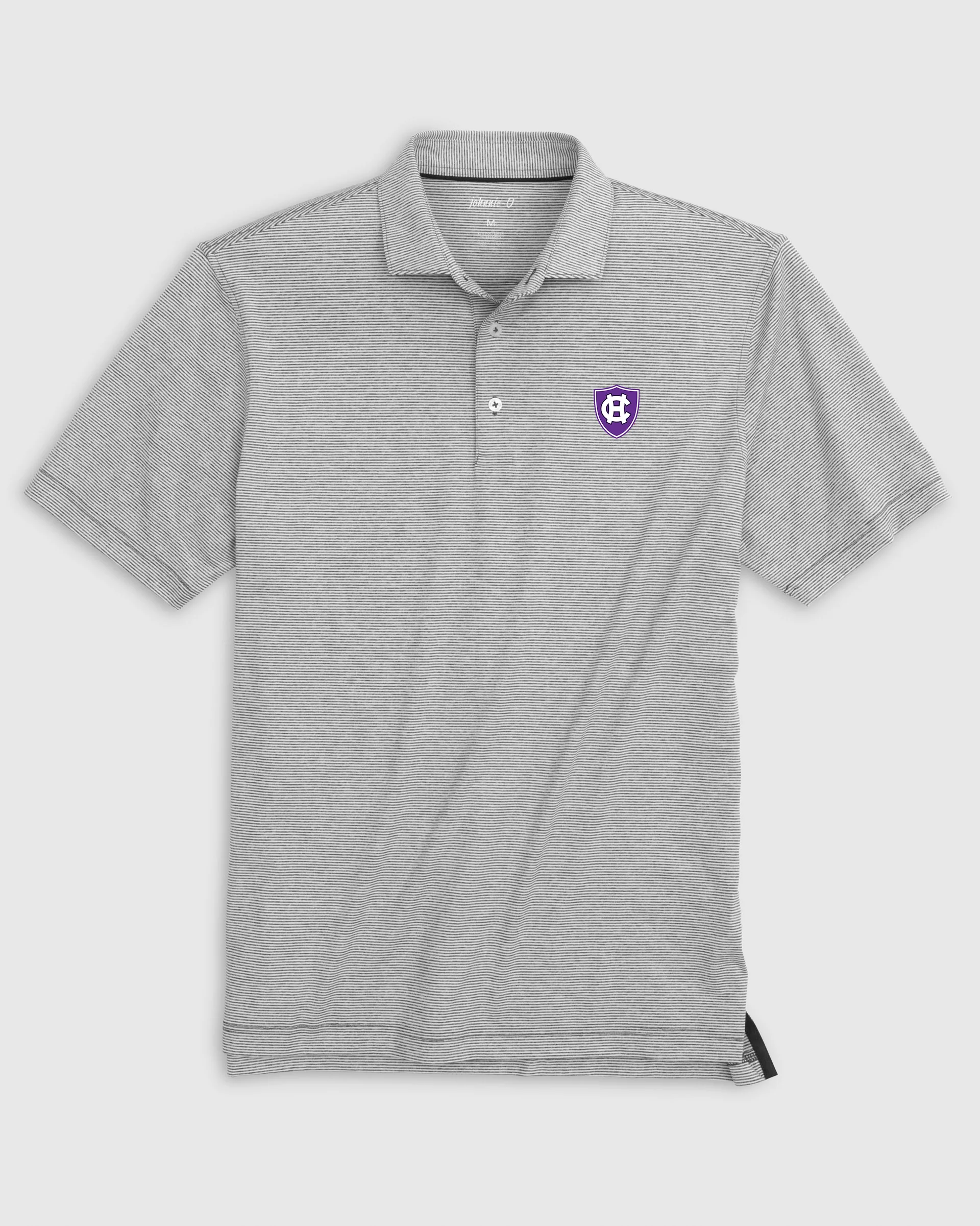 Holy Cross Lyndonn Jr. Striped Jersey Performance Polo