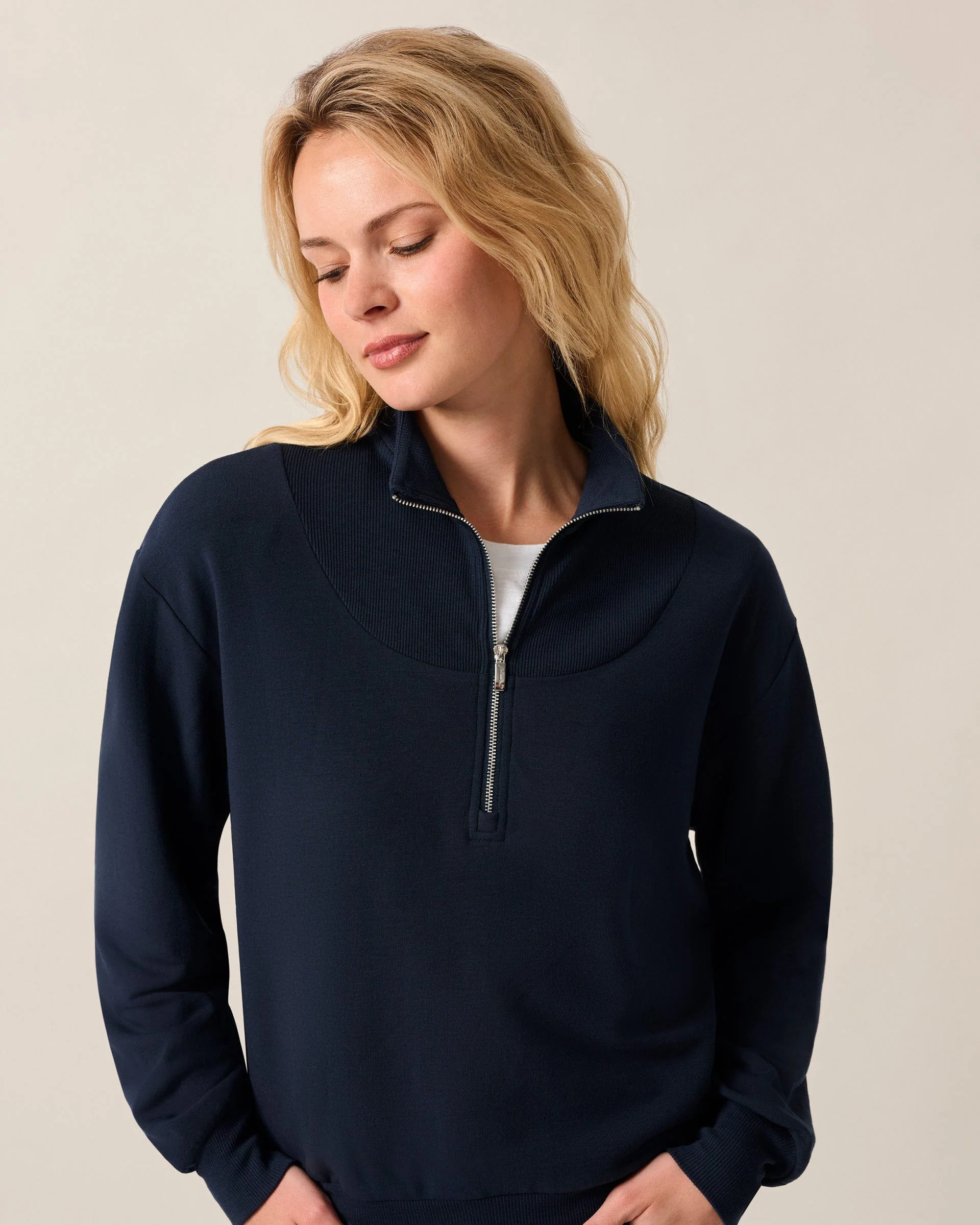 Naomi Rib Knit 1/4-Zip