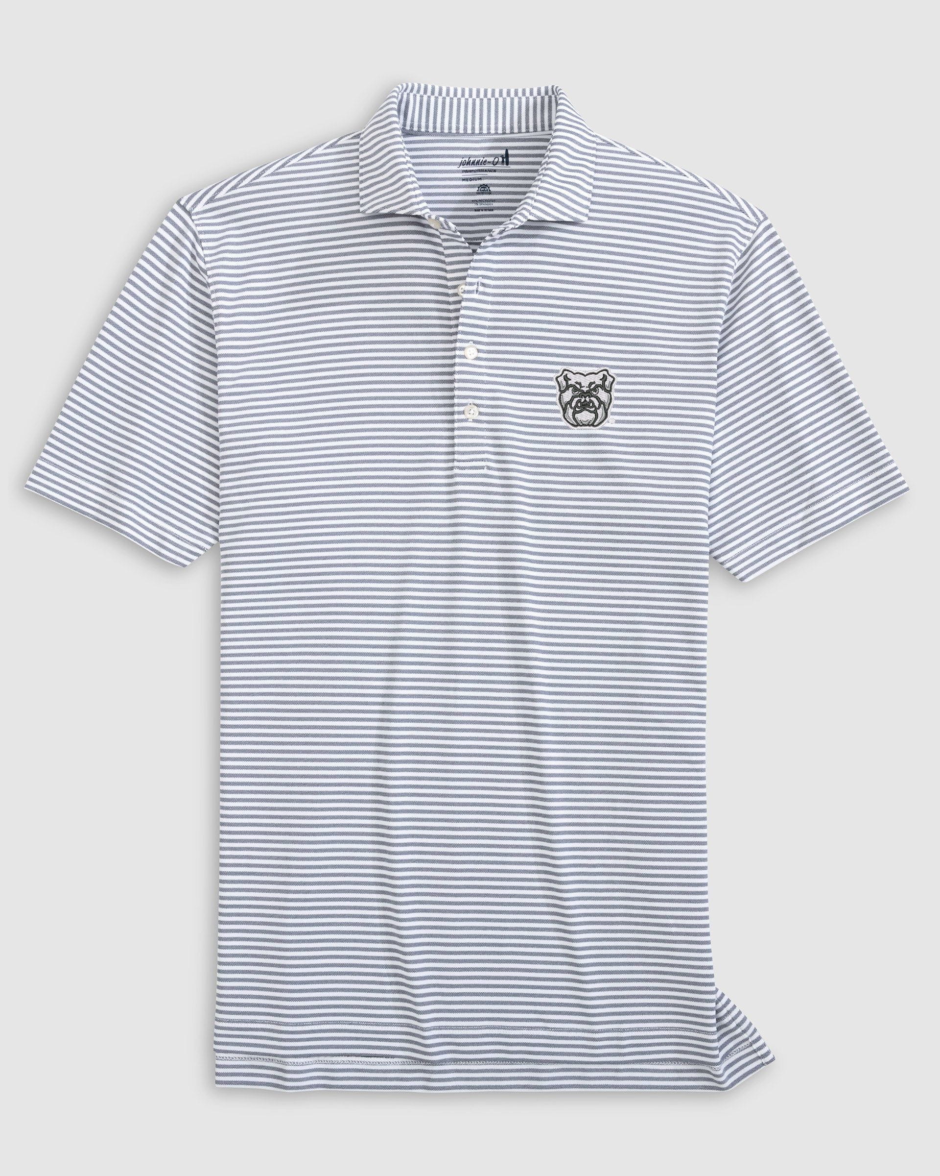 Butler Stetsons Striped Performance Mesh Polo