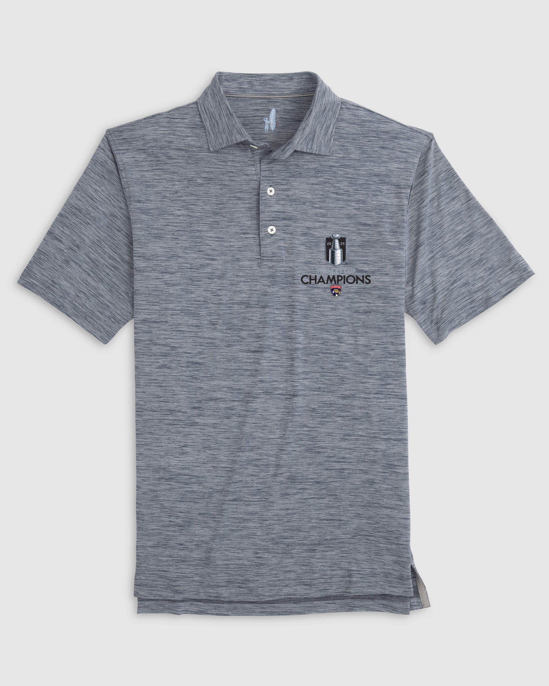 Florida Panthers Huronn Featherweight Performance Polo - 2025 Stanley Cup Champions Logo